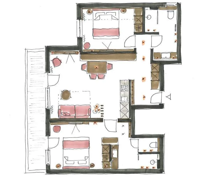 Floor plan in Hotel Stern