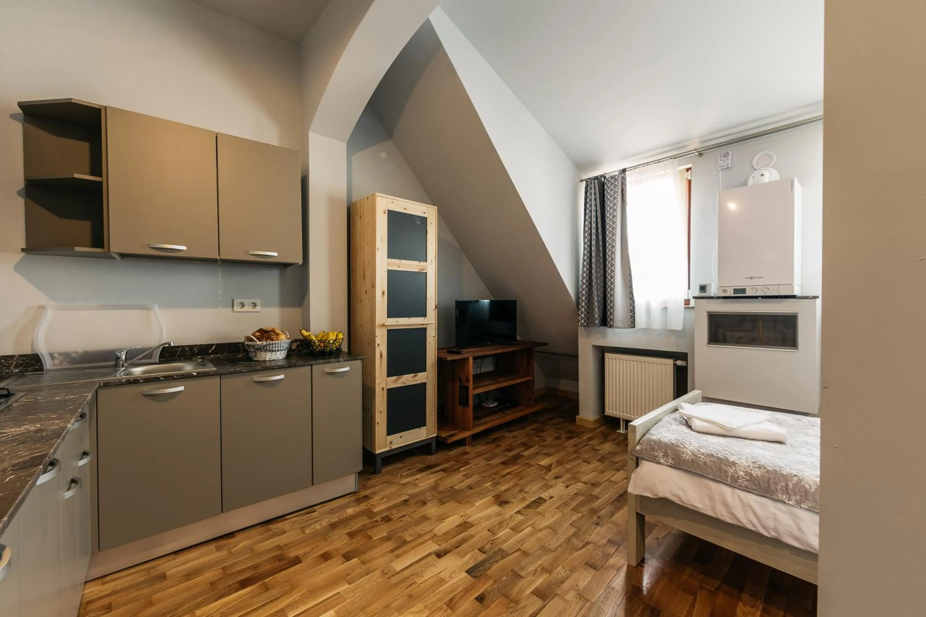 Bed in YellowBoot Aparthotel