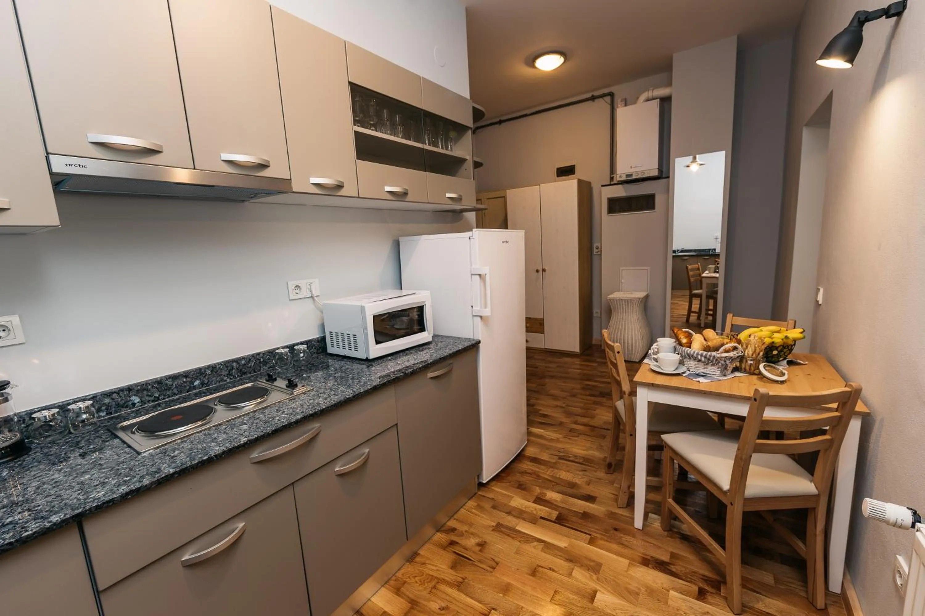 Kitchen or kitchenette in YellowBoot Aparthotel