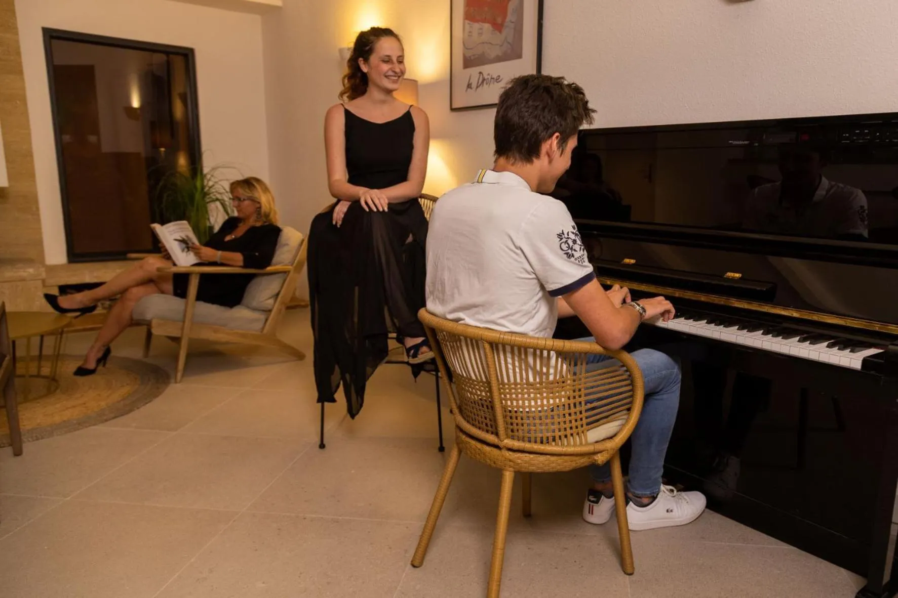 Living room in Domaine Les Sources de Dieulefit