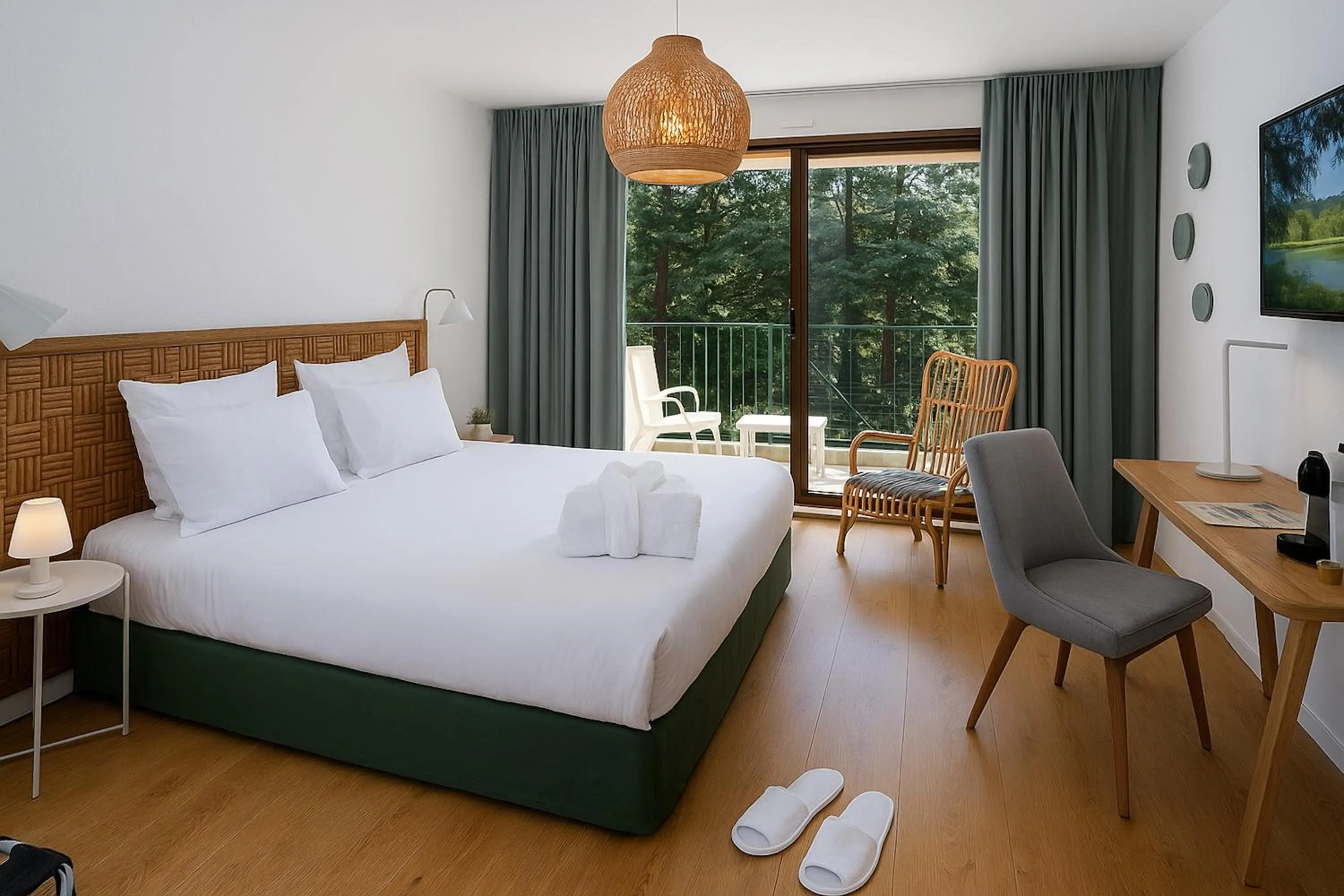 Bed in Domaine Les Sources de Dieulefit