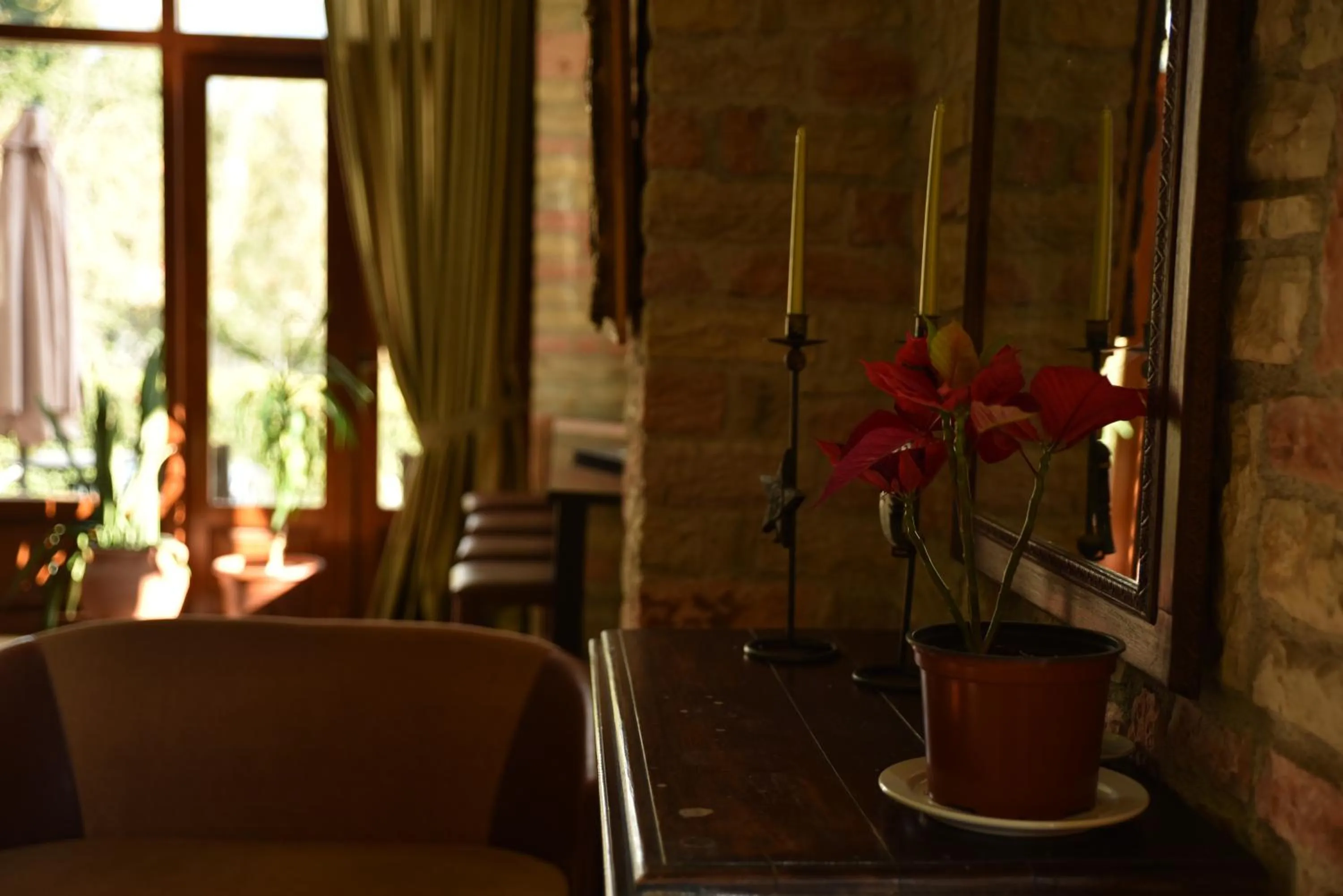 Seating area in Mont Helmos Hotel