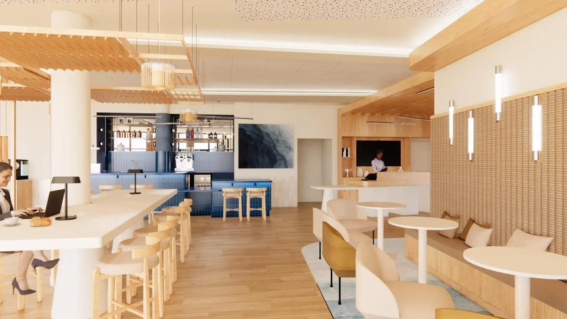 Lounge or bar in Hôtel Marseille Centre Gare Saint-Charles Lounge or bar in Hôtel Marseille Centre Gare Saint-Charles