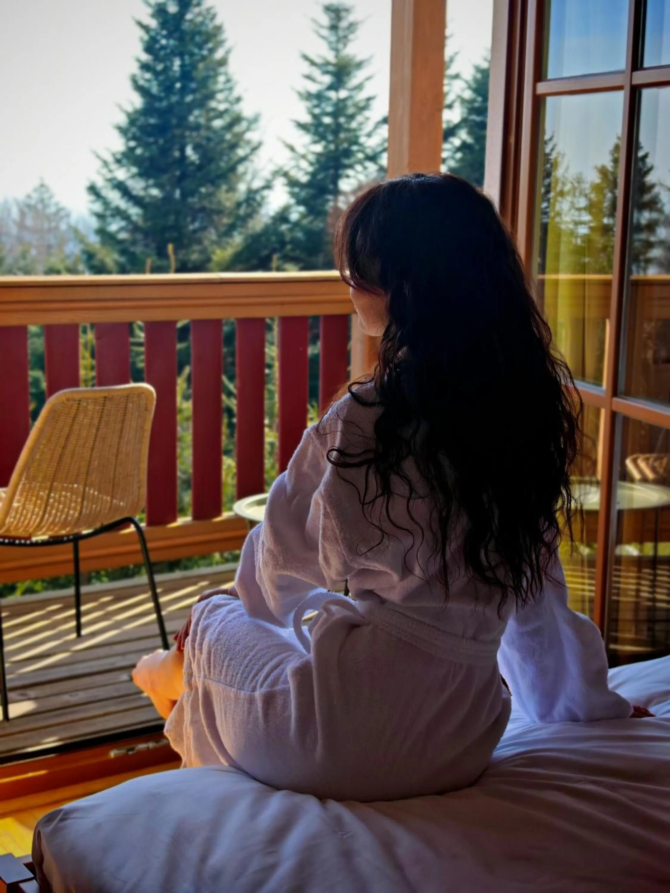 Balcony/Terrace in Pohorje Village Wellbeing Resort - Forest Hotel Videc