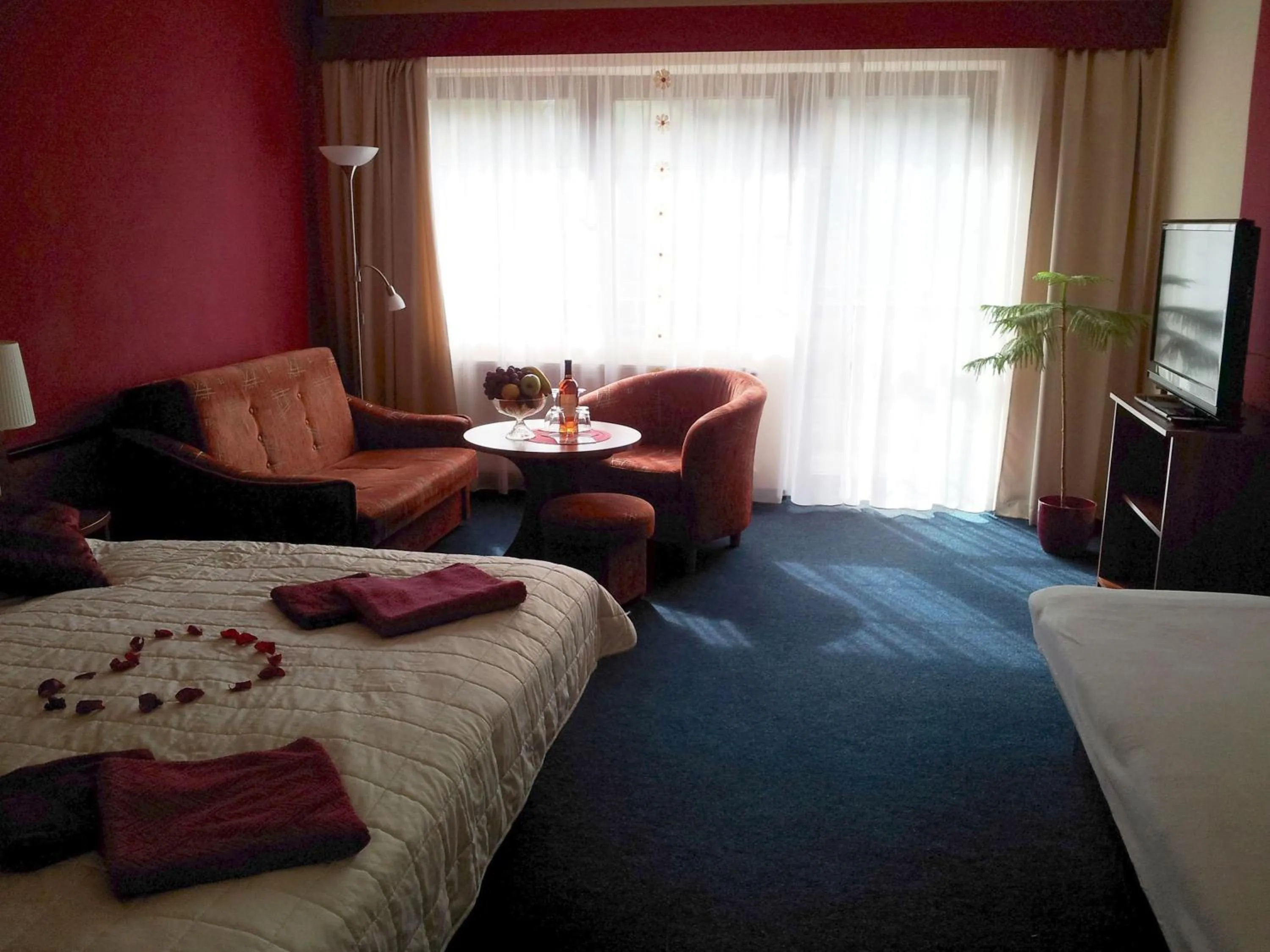 Decorative detail, Bed in Hotel Centrum Harrachov