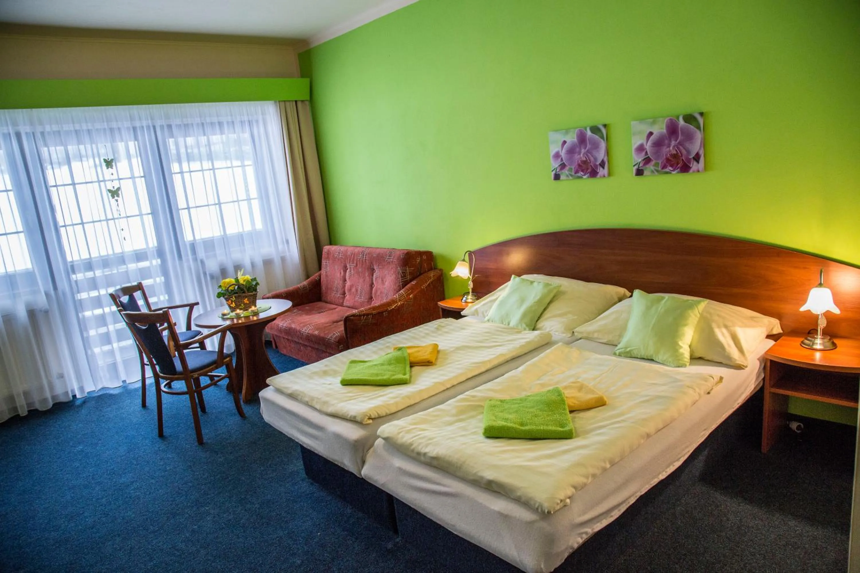 Bedroom, Bed in Hotel Centrum Harrachov