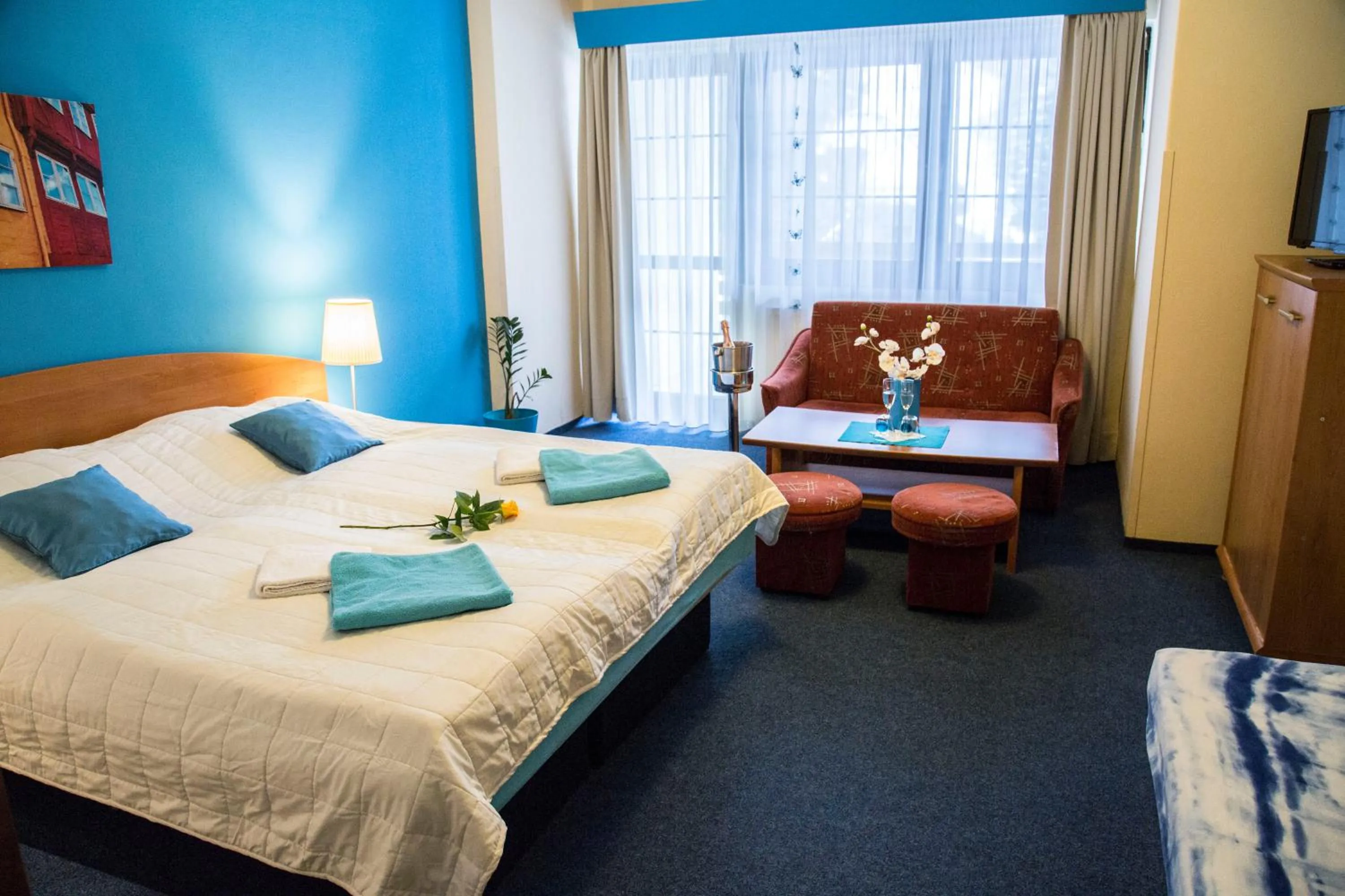 Bedroom, Bed in Hotel Centrum Harrachov