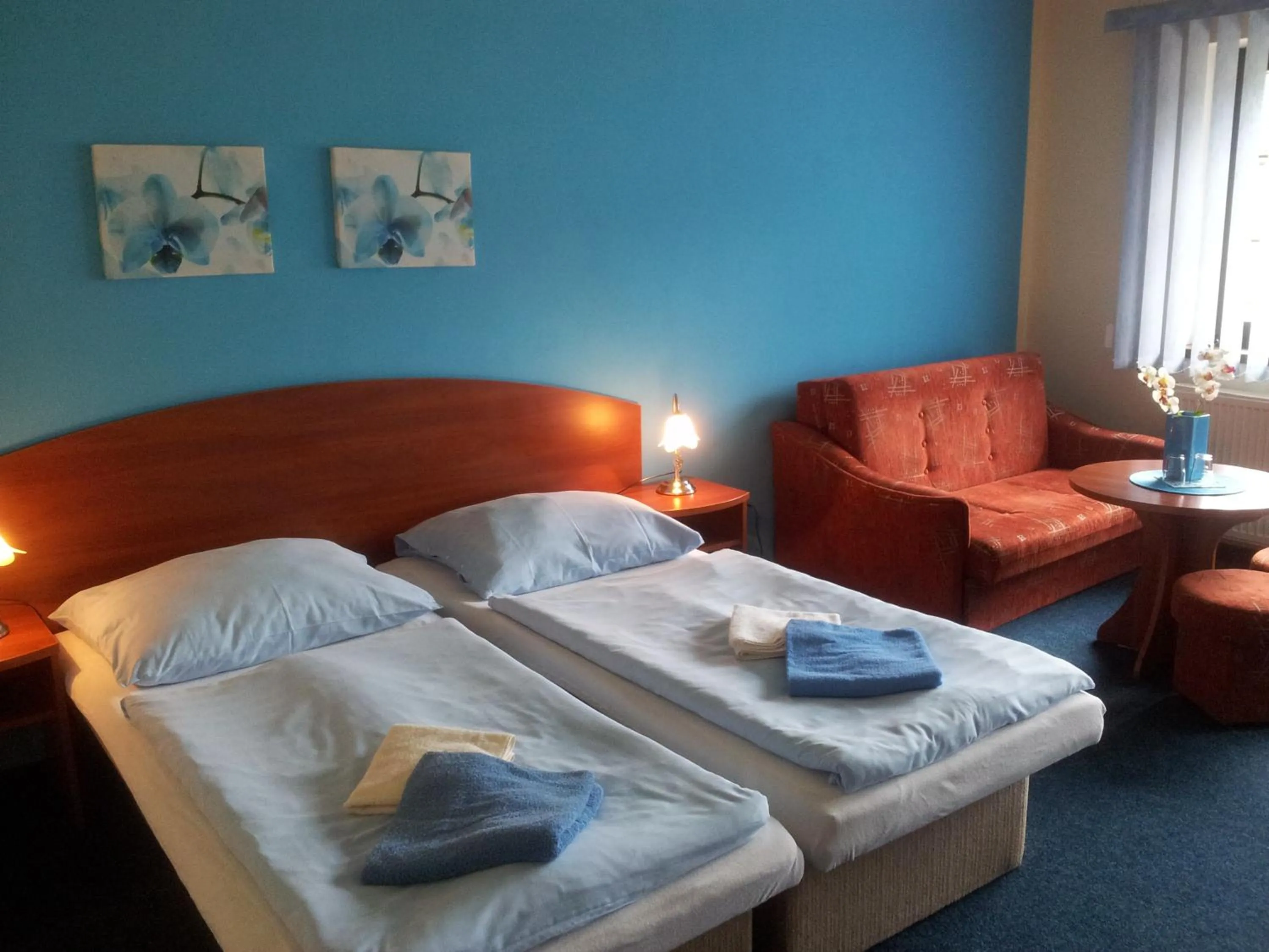 Decorative detail, Bed in Hotel Centrum Harrachov