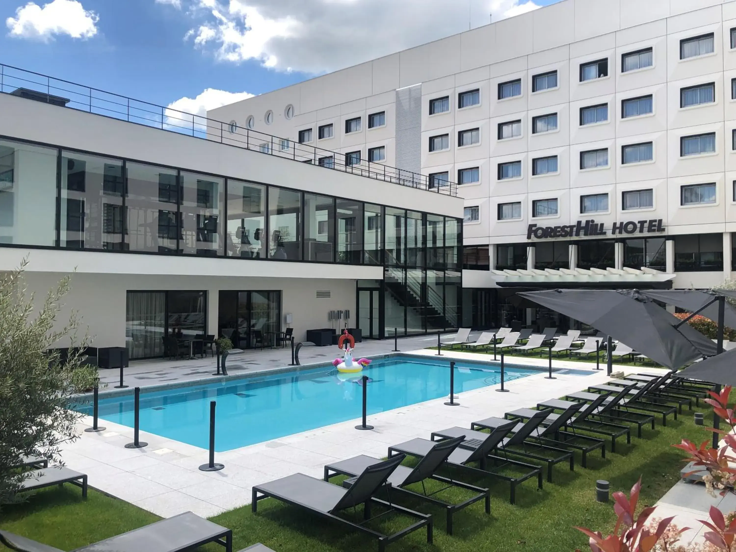 Swimming pool in Hôtel Forest Hill Meudon Velizy