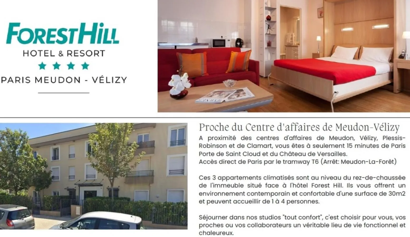 Property building in Hôtel Forest Hill Meudon Velizy