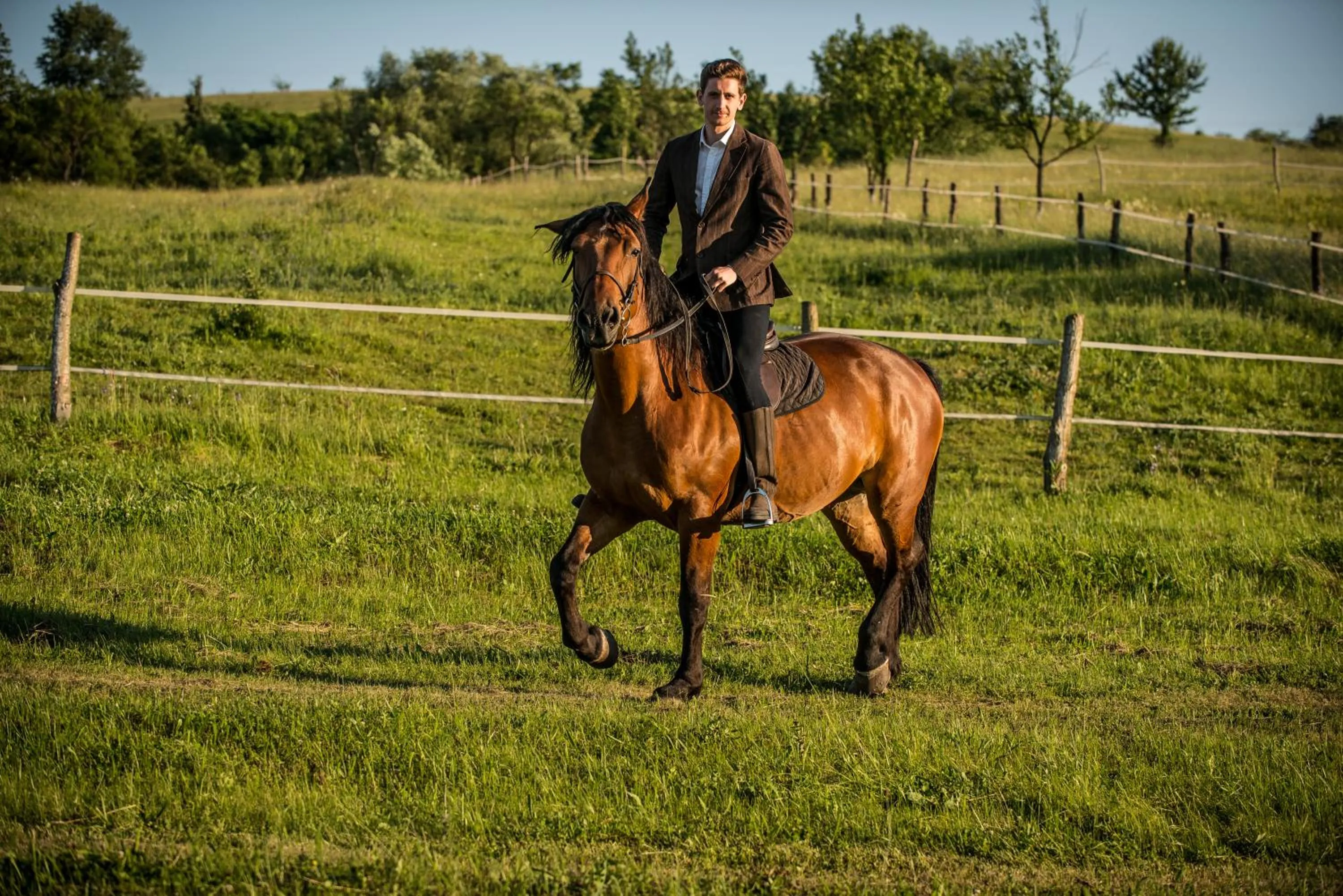 Horse-riding in Conacul Archia