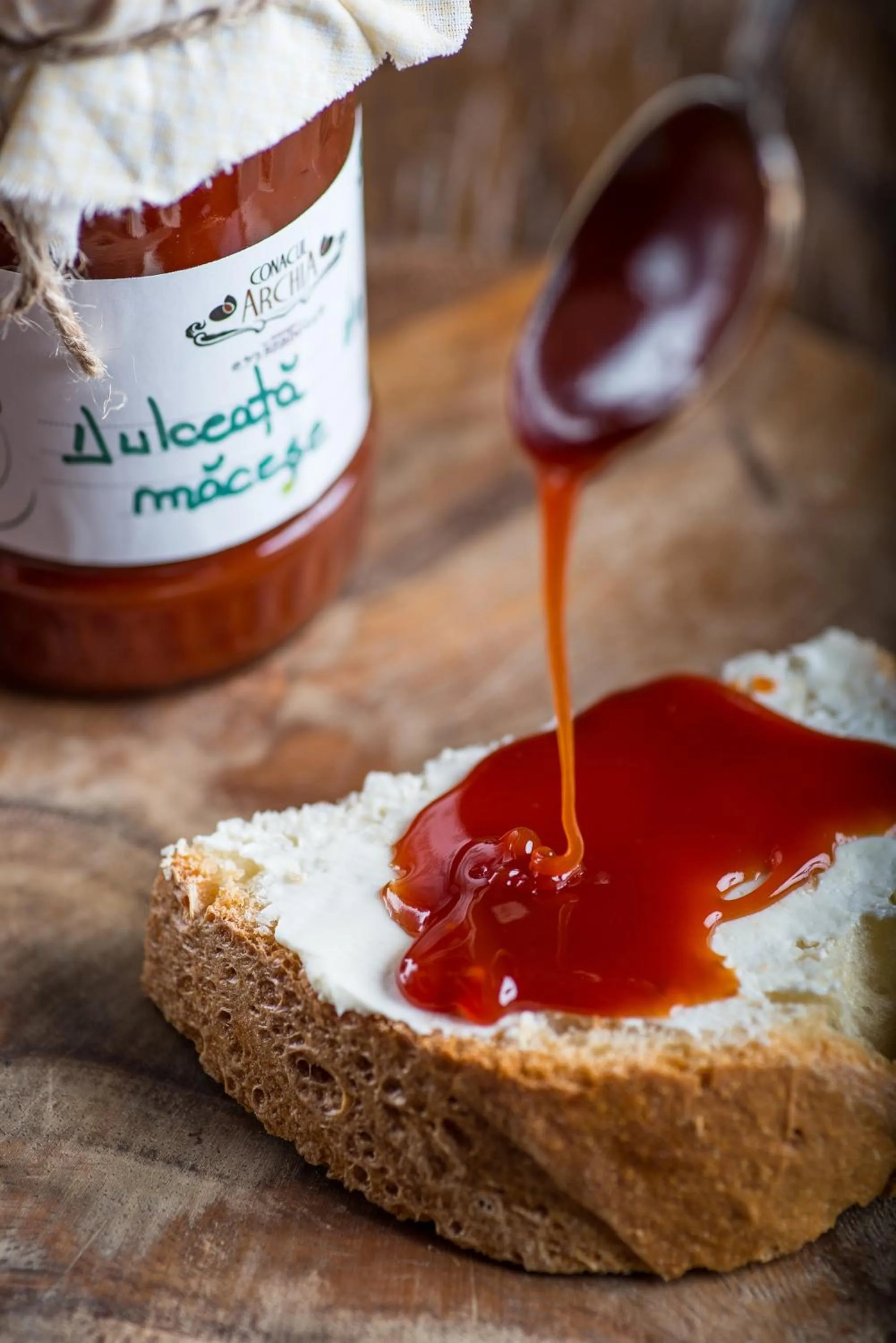 Food close-up in Conacul Archia