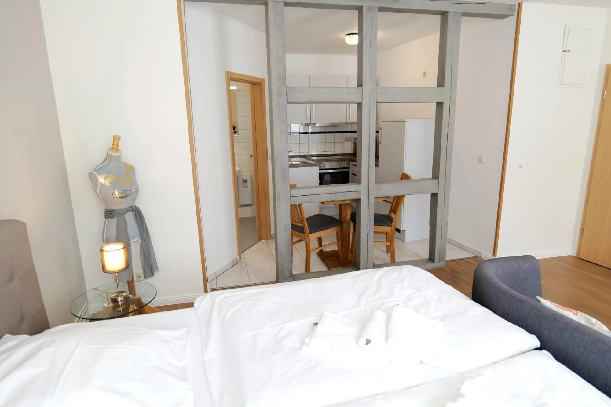 kitchen, Bed in Herberge KAFFETIET