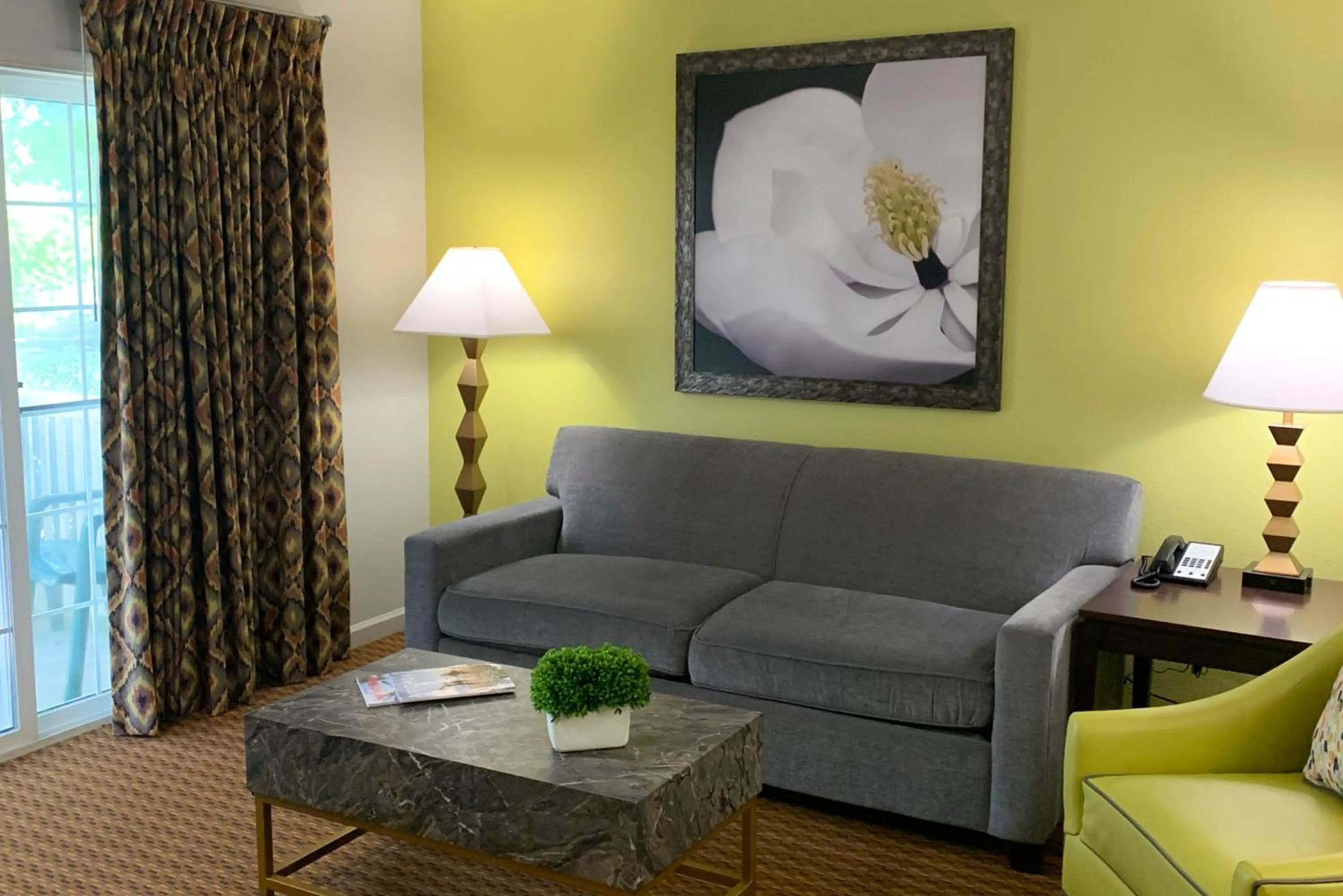 Living room in Vacation Village at Williamsburg