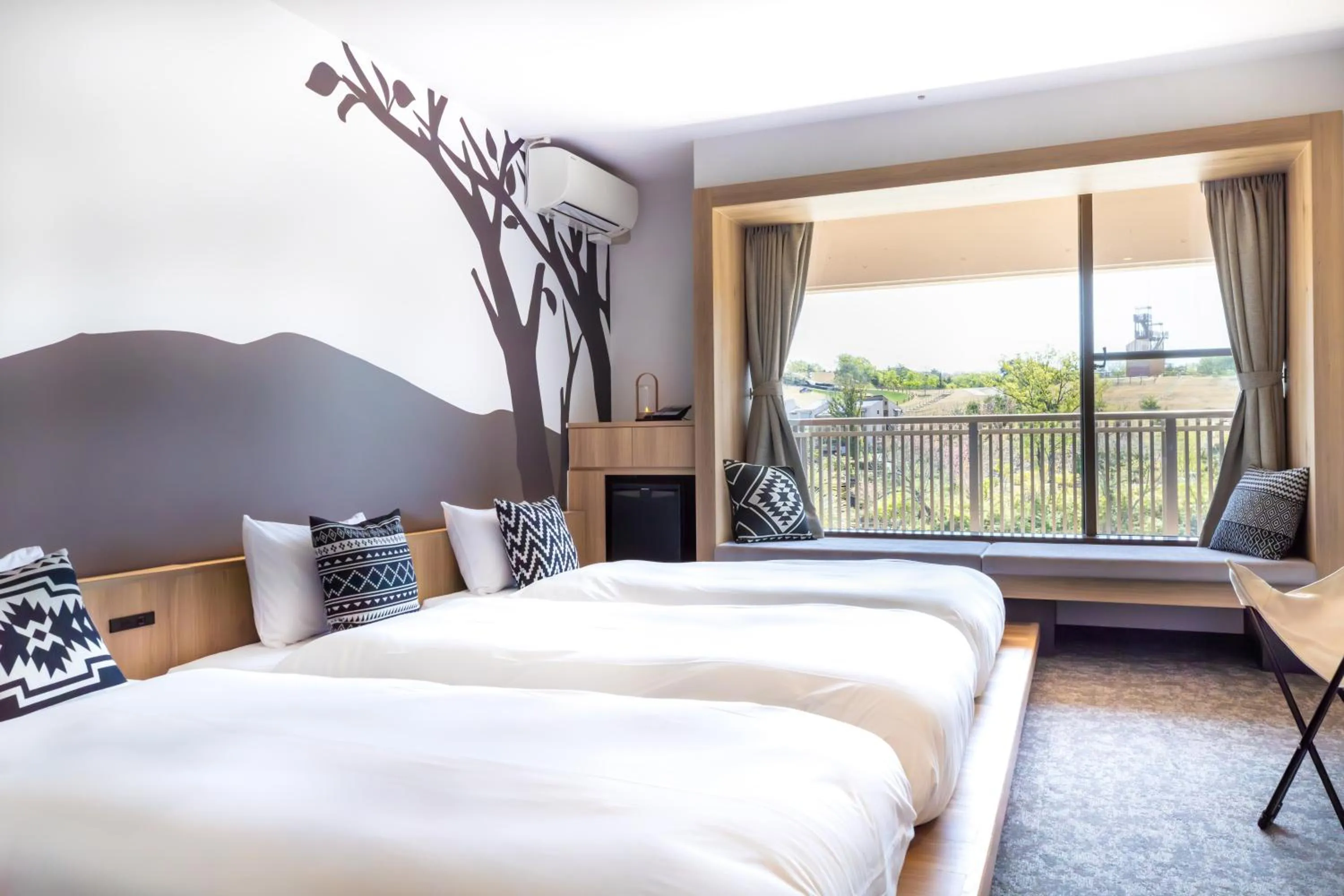 View (from property/room), Bed in Nesta Resort Kobe