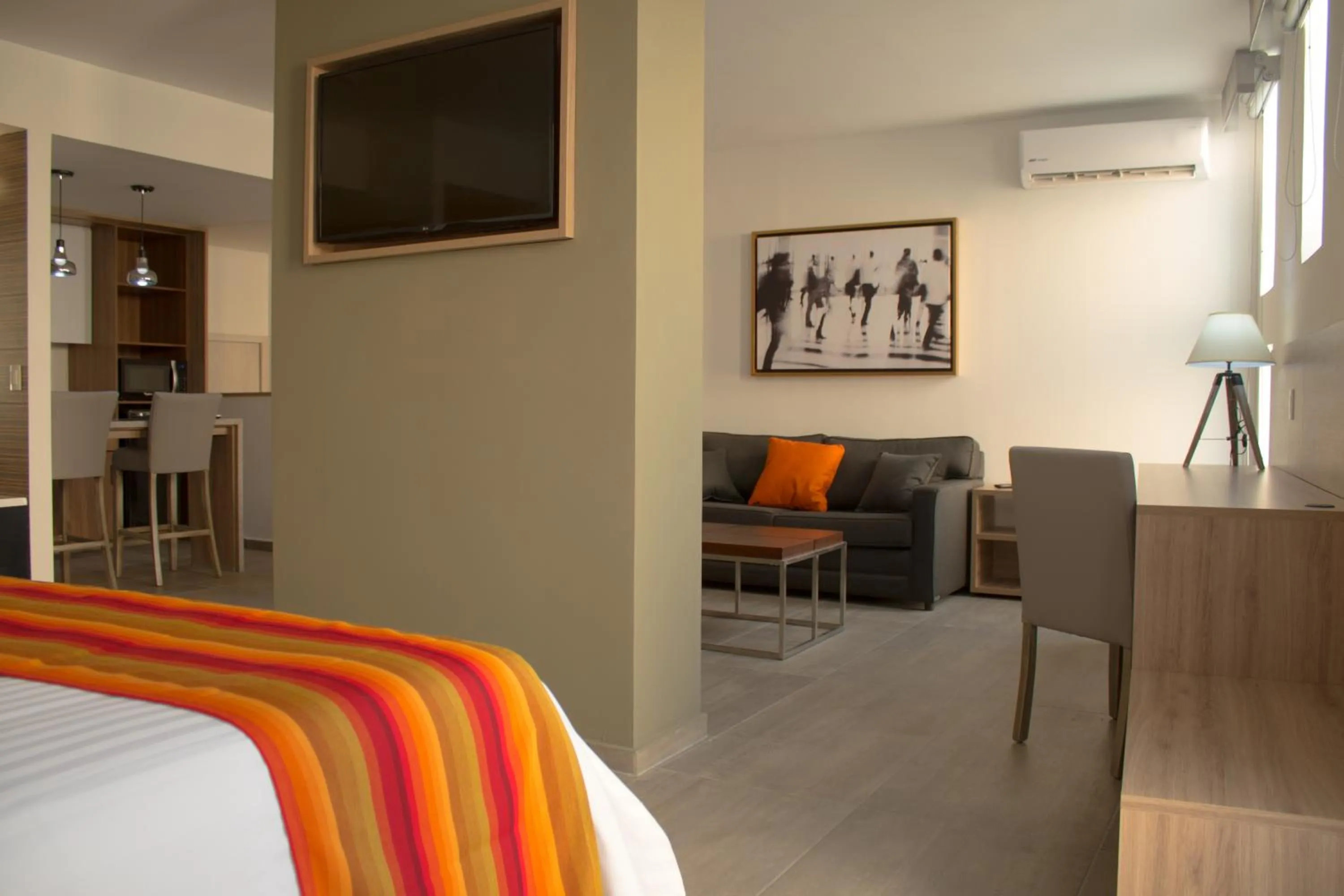 Bed in Hangar Inn Guadalajara Aeropuerto