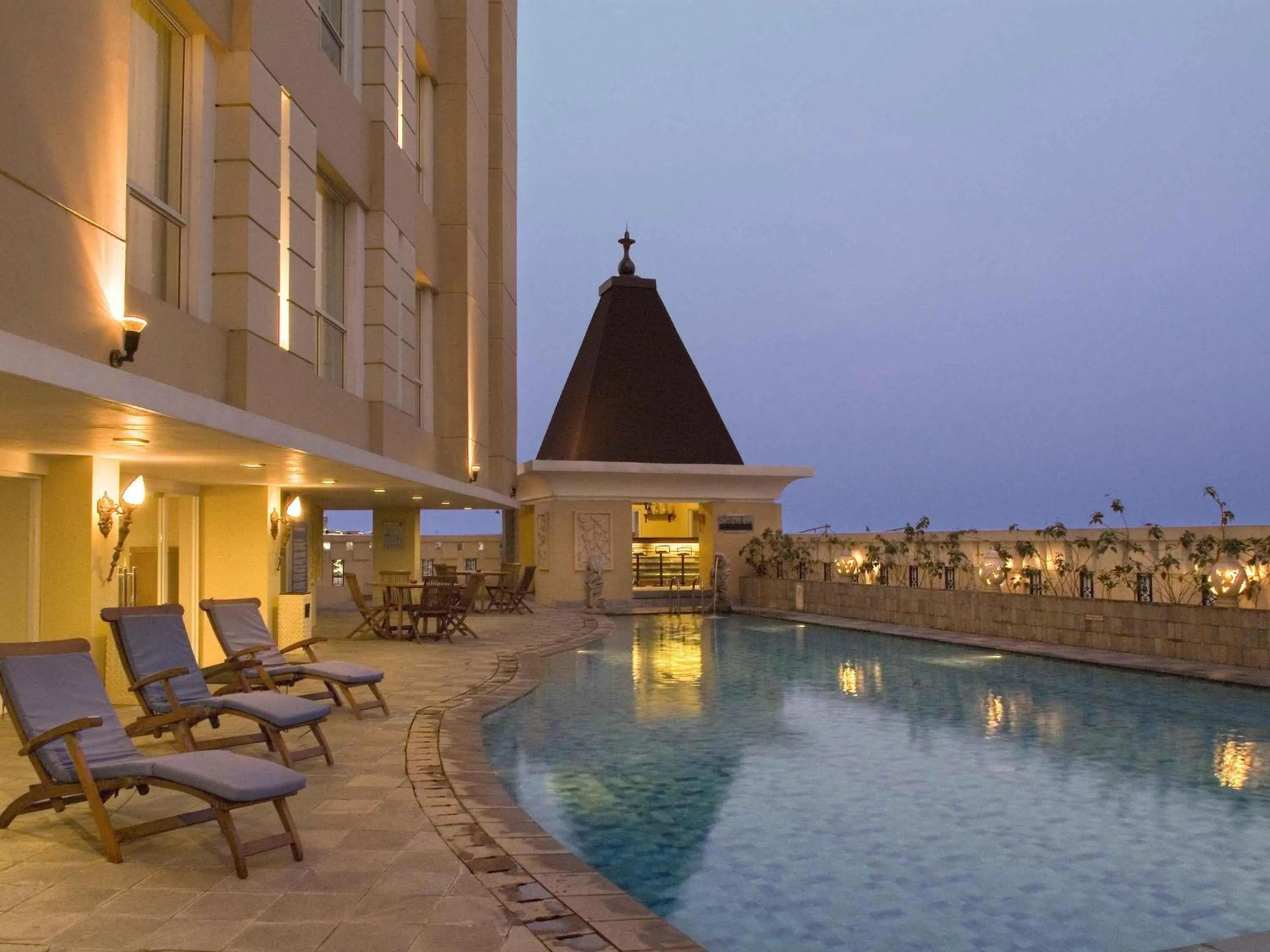 Pool view in Novotel Semarang