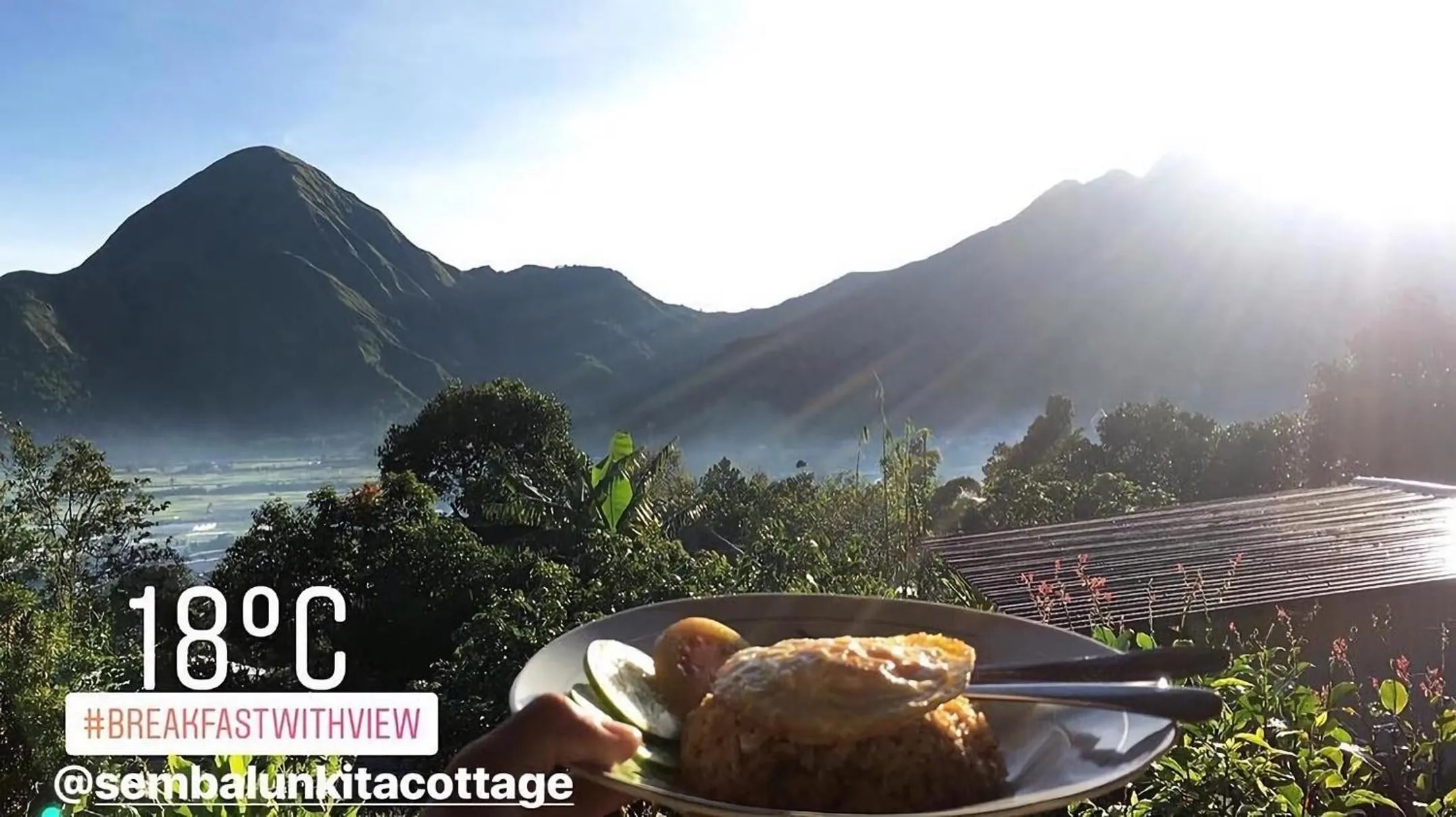 Food close-up in Sembalun Kita Cottage