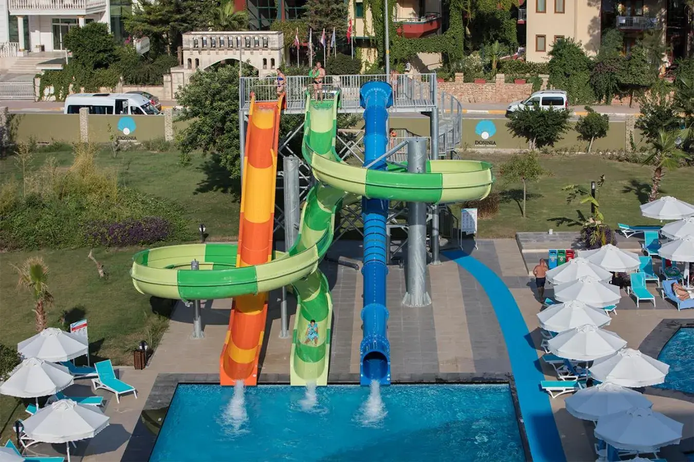 Aqua park, Water Park in Dosinia Luxury Resort-Ultra All Inclusive