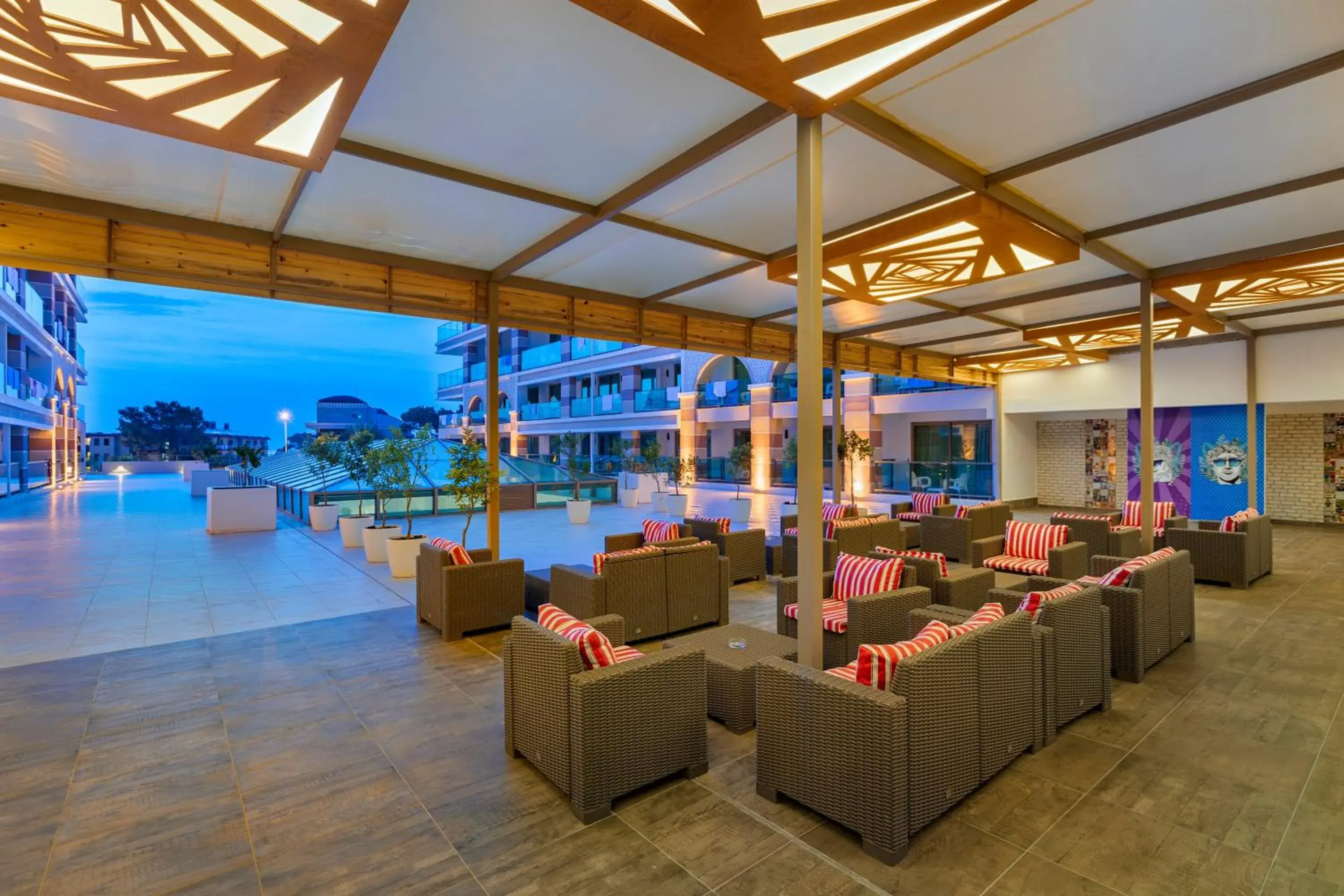 Lobby or reception in Dosinia Luxury Resort-Ultra All Inclusive