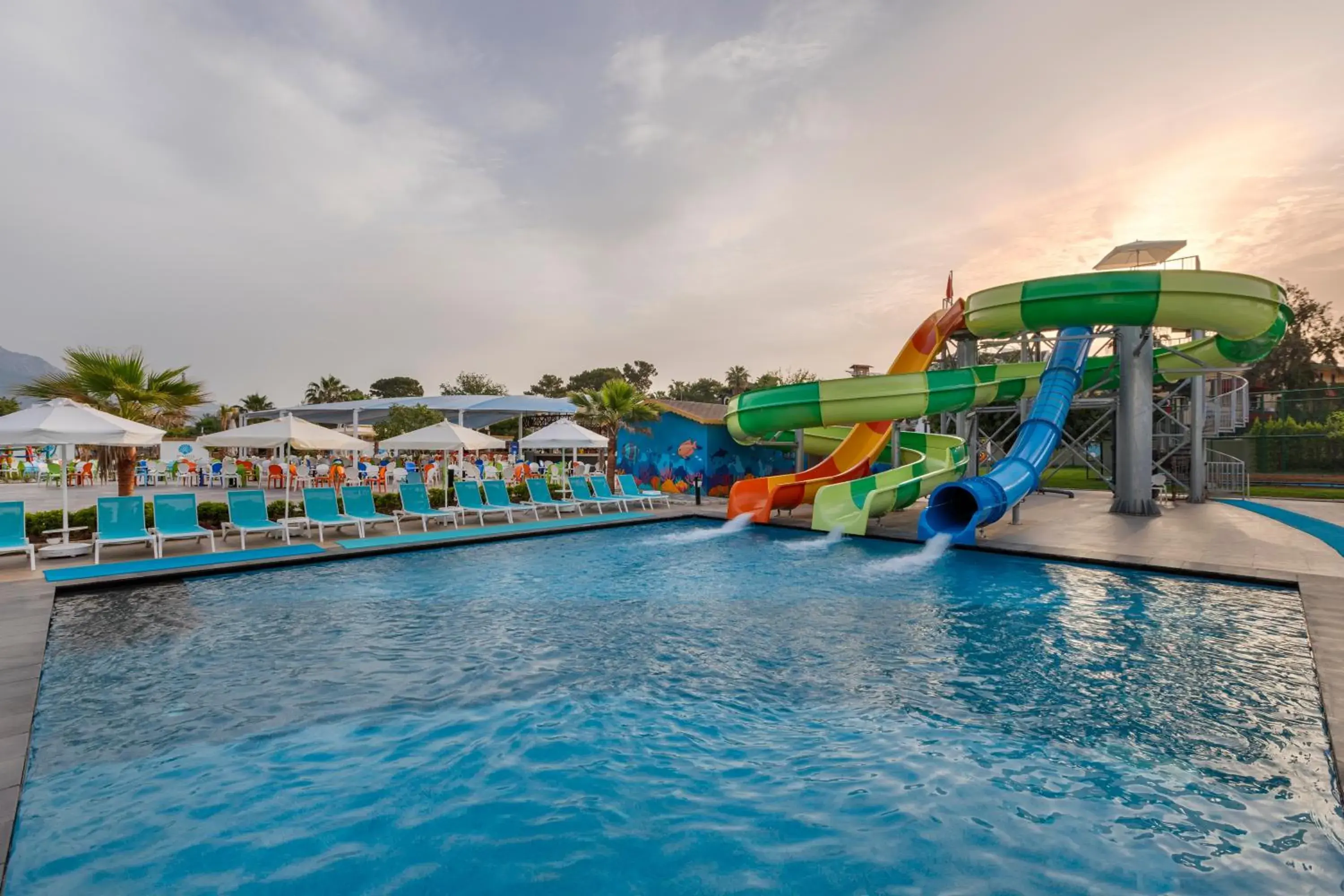 Aqua park, Water Park in Dosinia Luxury Resort-Ultra All Inclusive