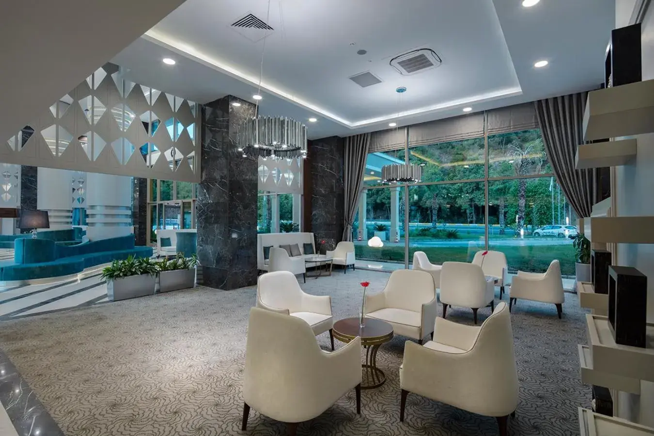 Lobby or reception in Dosinia Luxury Resort-Ultra All Inclusive