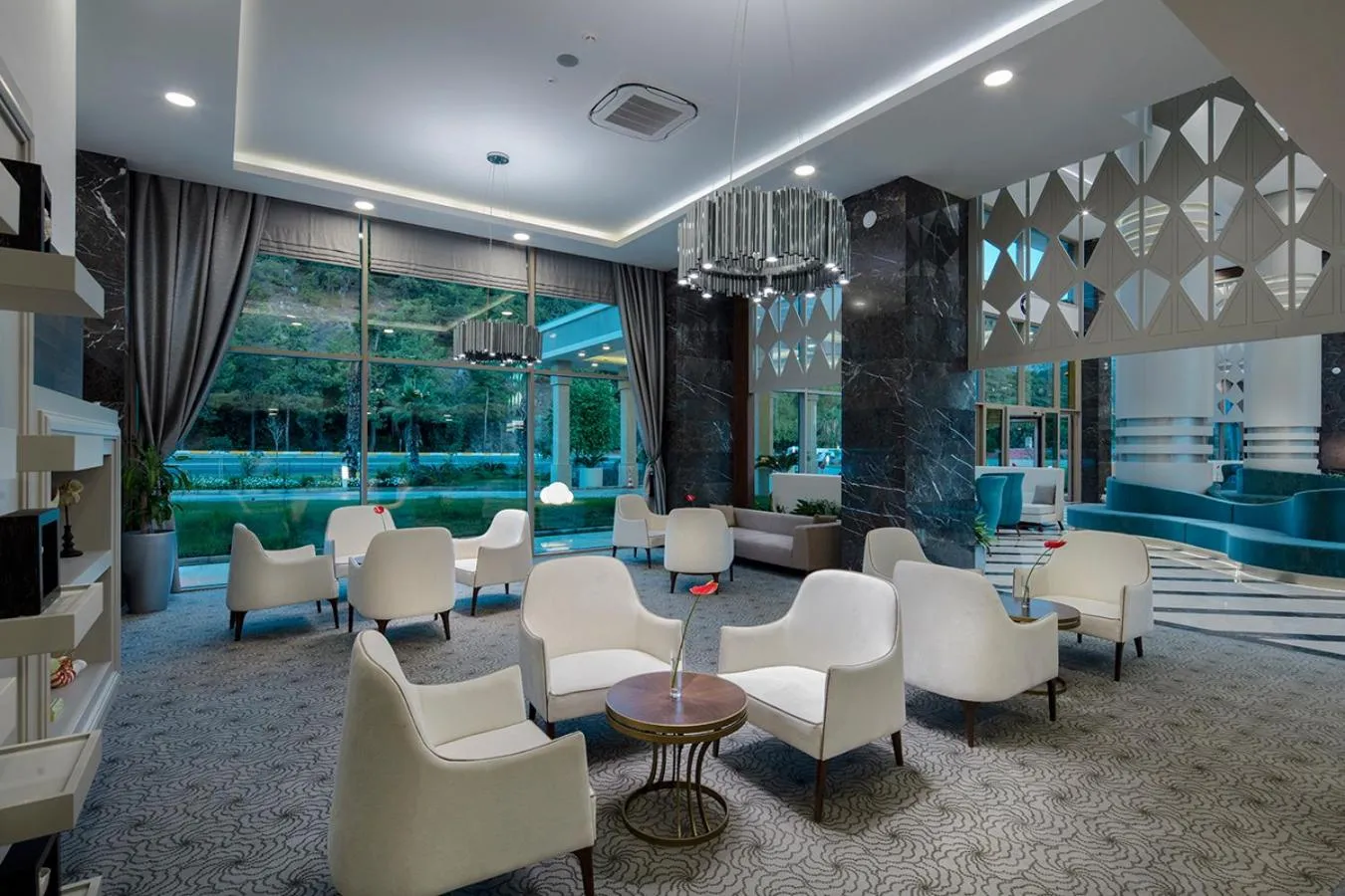 Lobby or reception in Dosinia Luxury Resort-Ultra All Inclusive