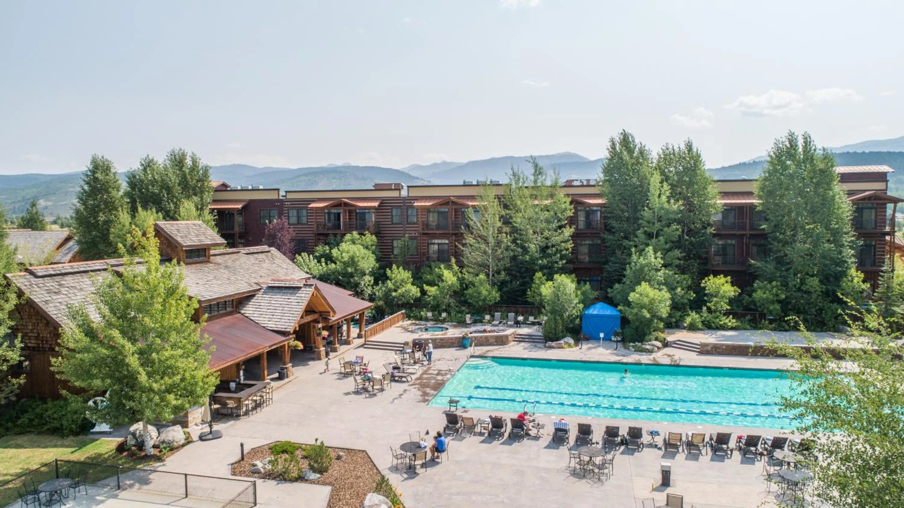Pool view in The Lodge at Bronze Buffalo Ranch