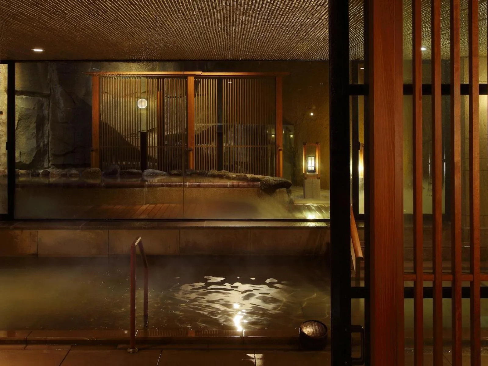 Hot Spring Bath in Aki Grand Hotel & Spa