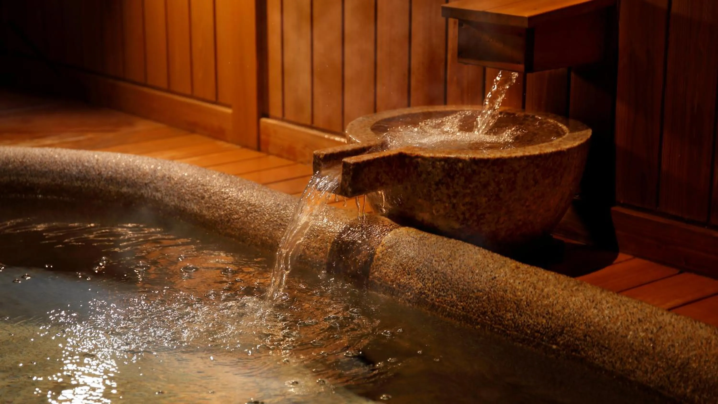 Hot Spring Bath in Aki Grand Hotel & Spa