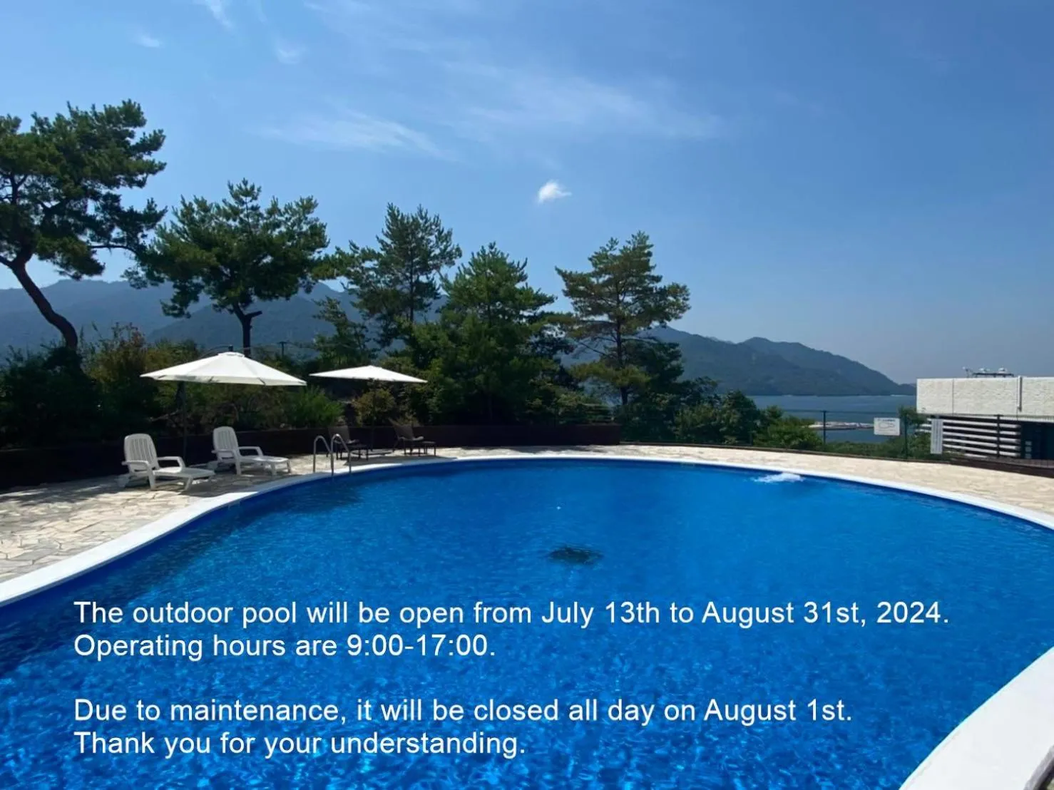 Pool view in Aki Grand Hotel & Spa