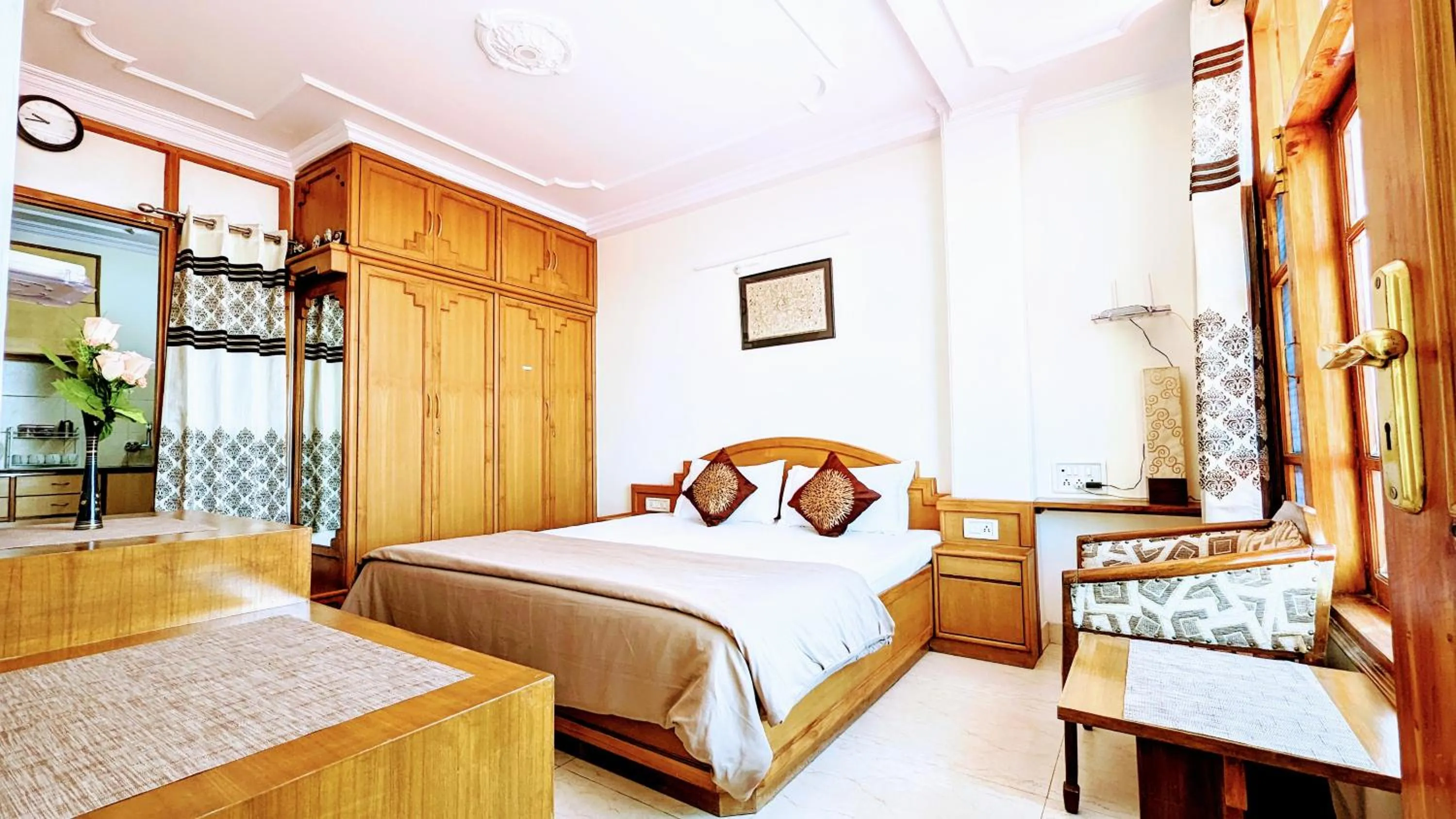 Bed in The Thistle Lodge