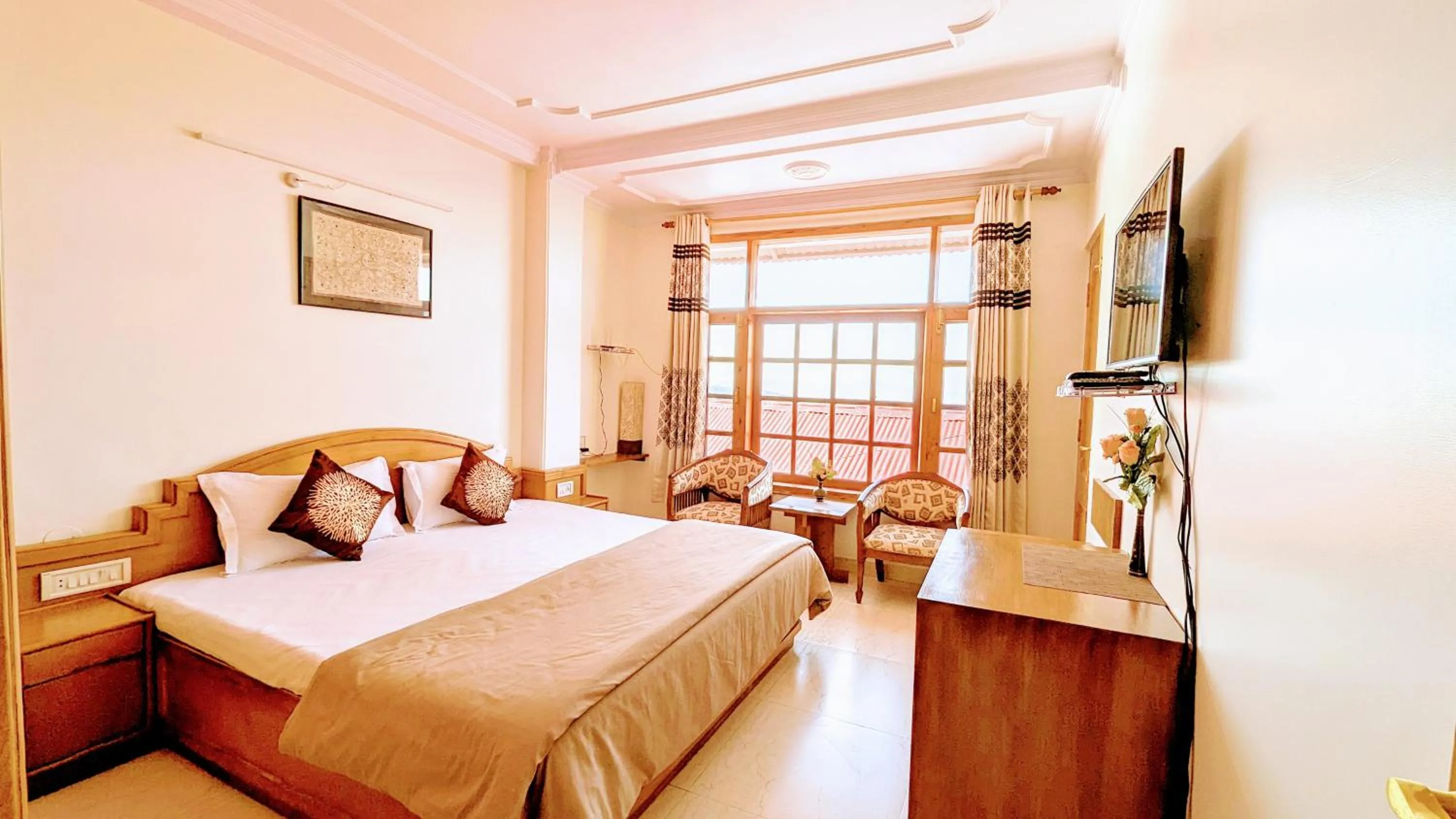 Bedroom, Bed in The Thistle Lodge