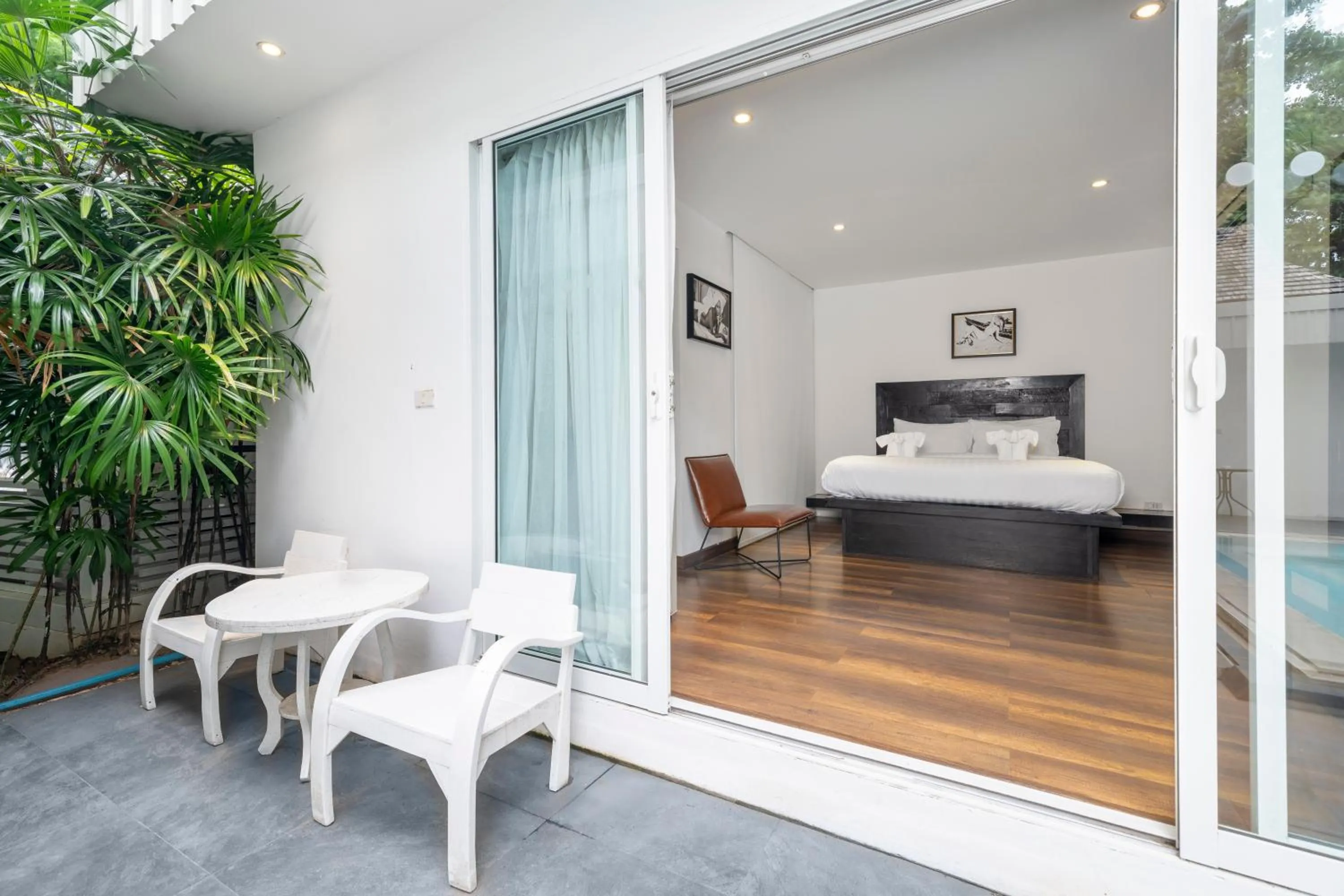 View (from property/room), Bed in Zara Beach Resort Koh Samui