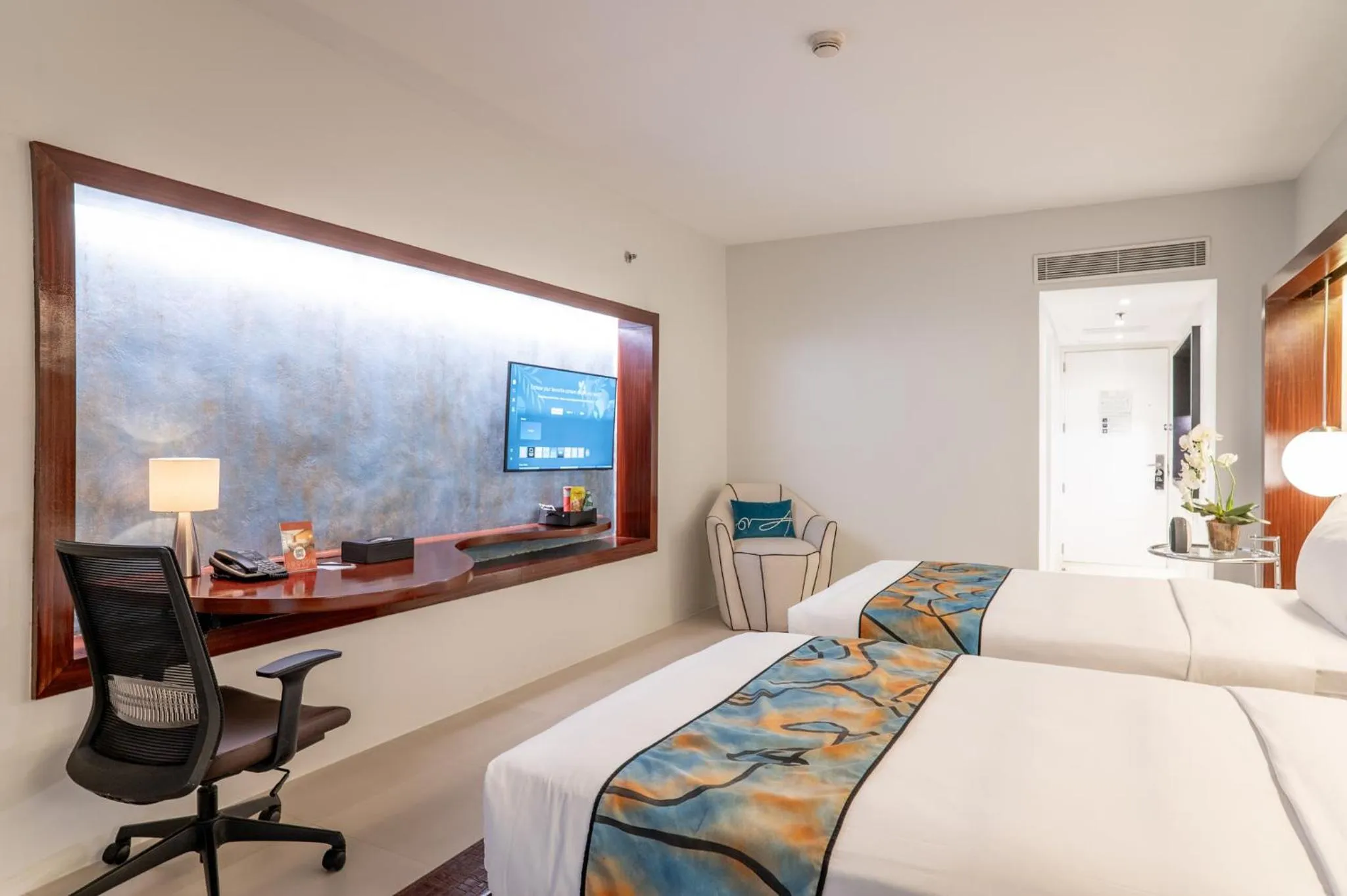 Bed in The Picasso Boutique Serviced Residences Managed by HII