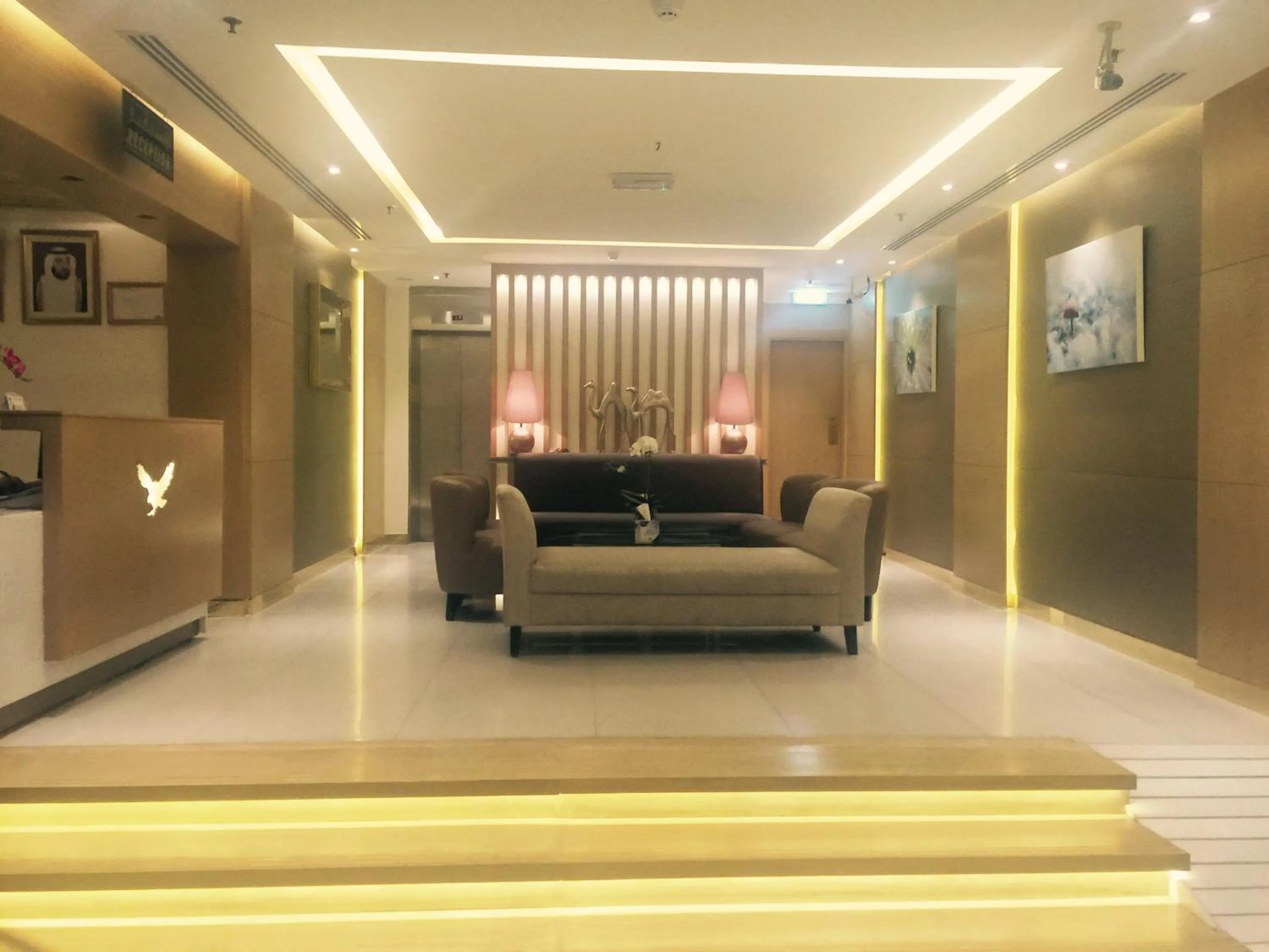Lobby or reception in Royal Falcon Hotel