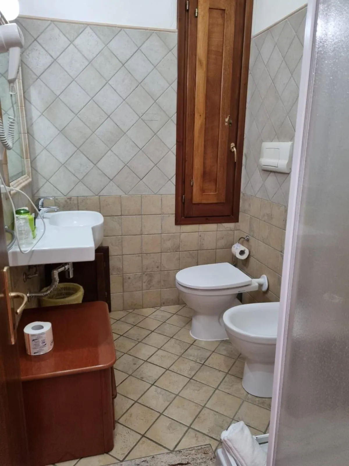 Bathroom in Hotel Plammas