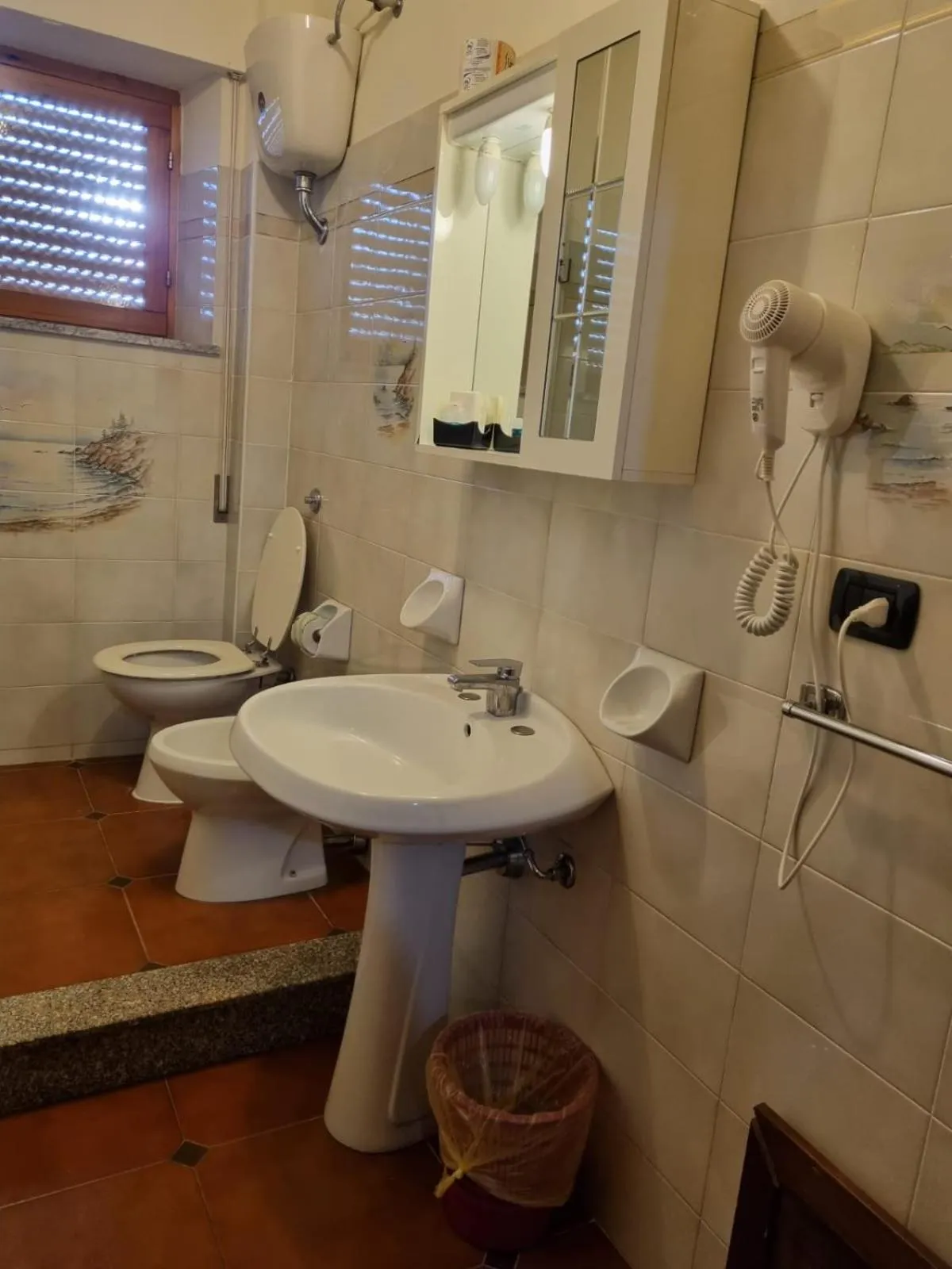 Bathroom in Hotel Plammas