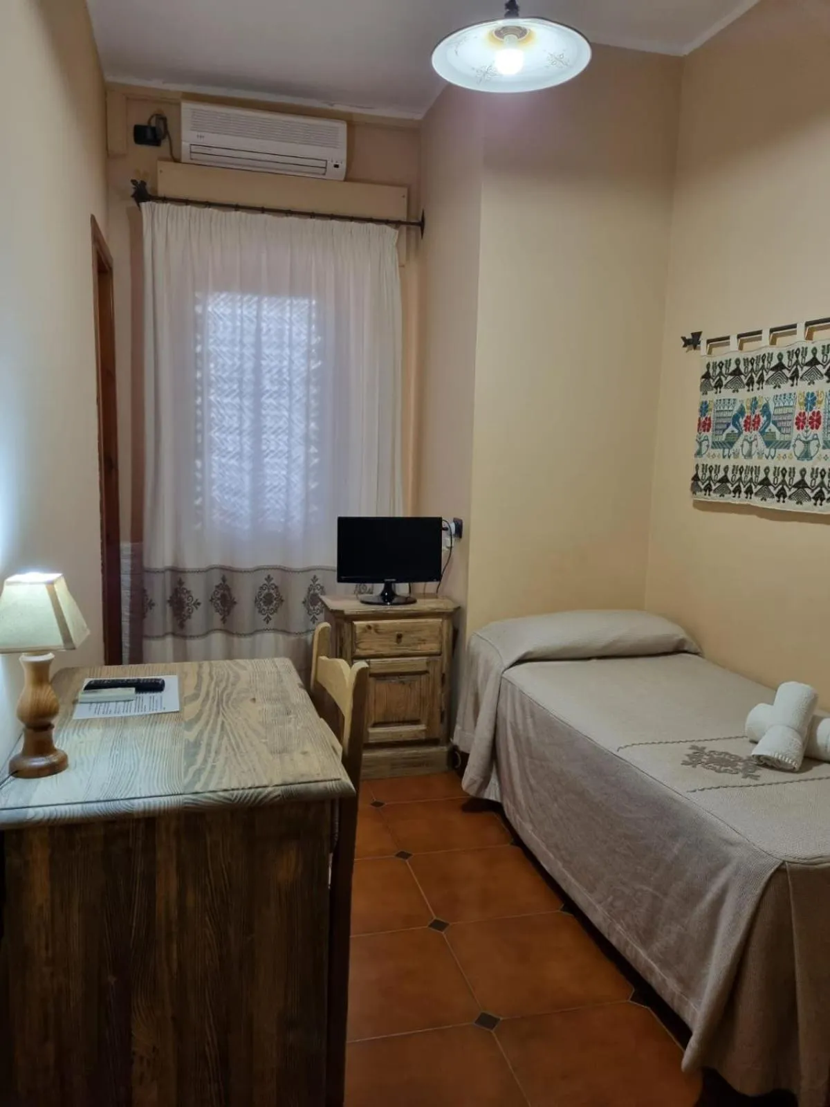 Bed in Hotel Plammas