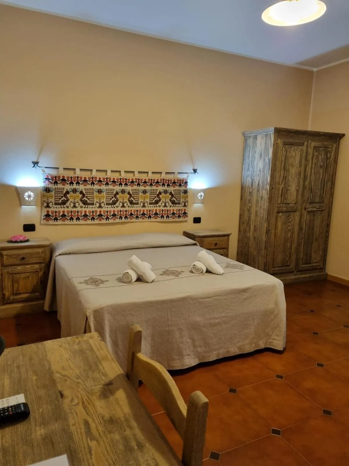 Bedroom, Bed in Hotel Plammas