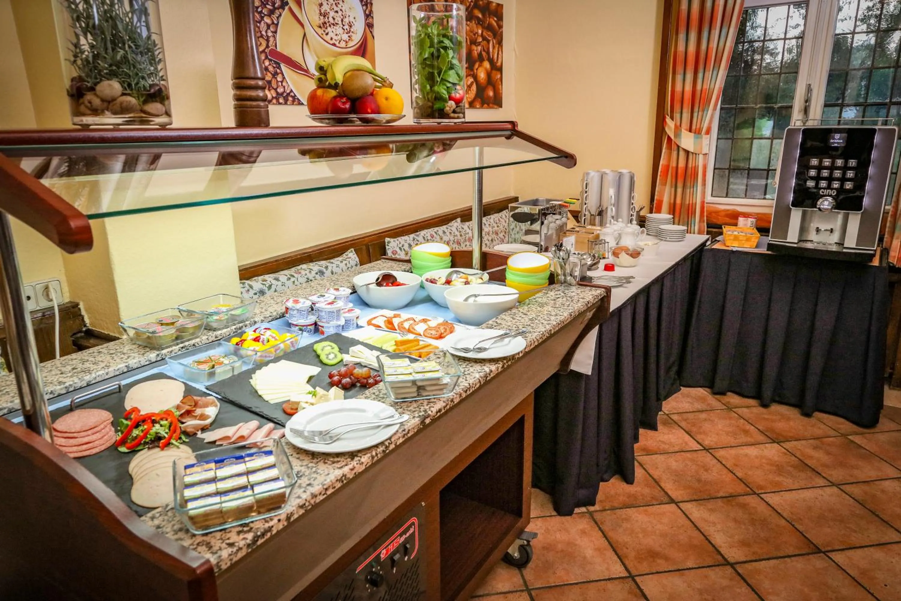 Buffet breakfast in Hotel Restaurant Benger