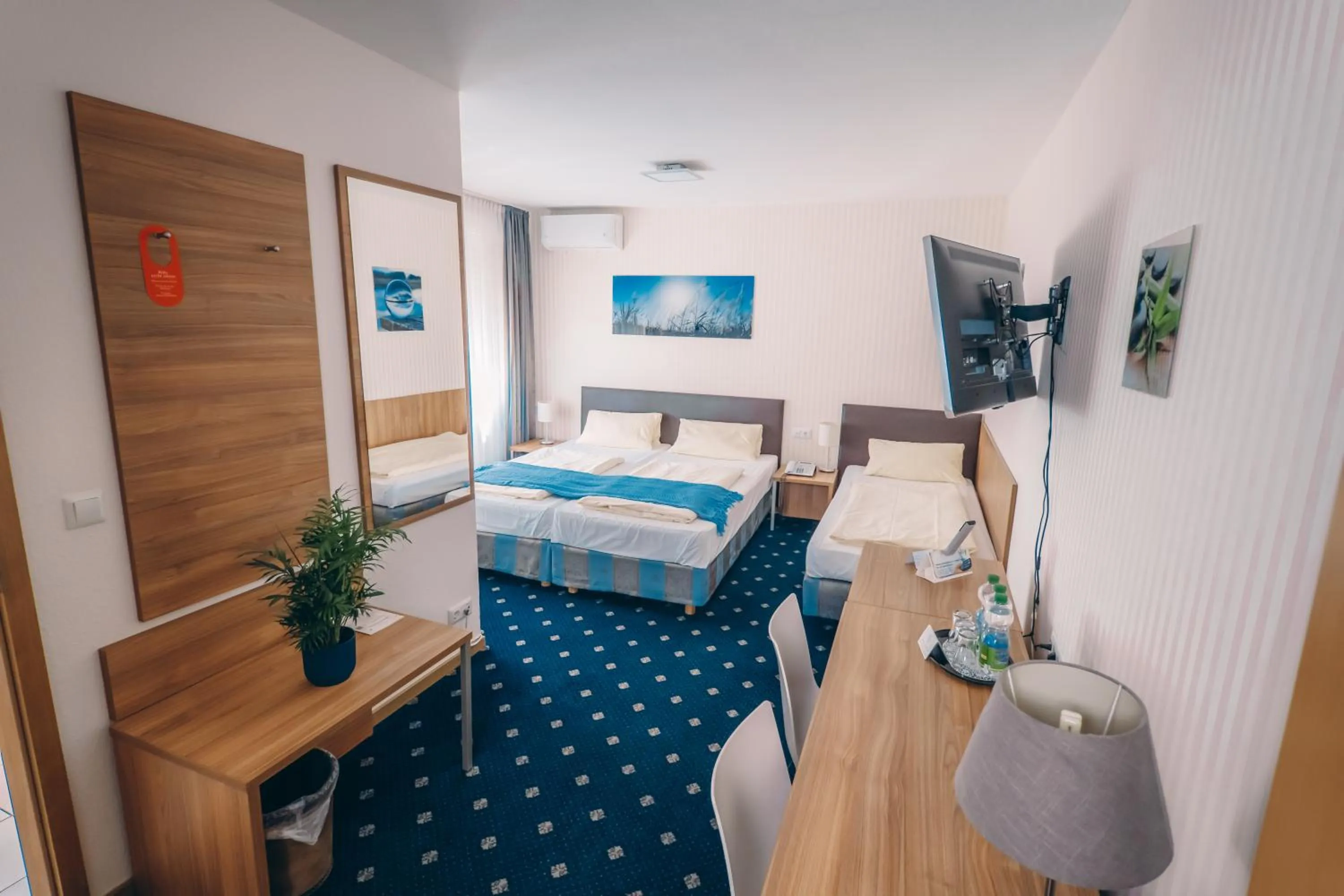 Bed in Hotel Restaurant Benger