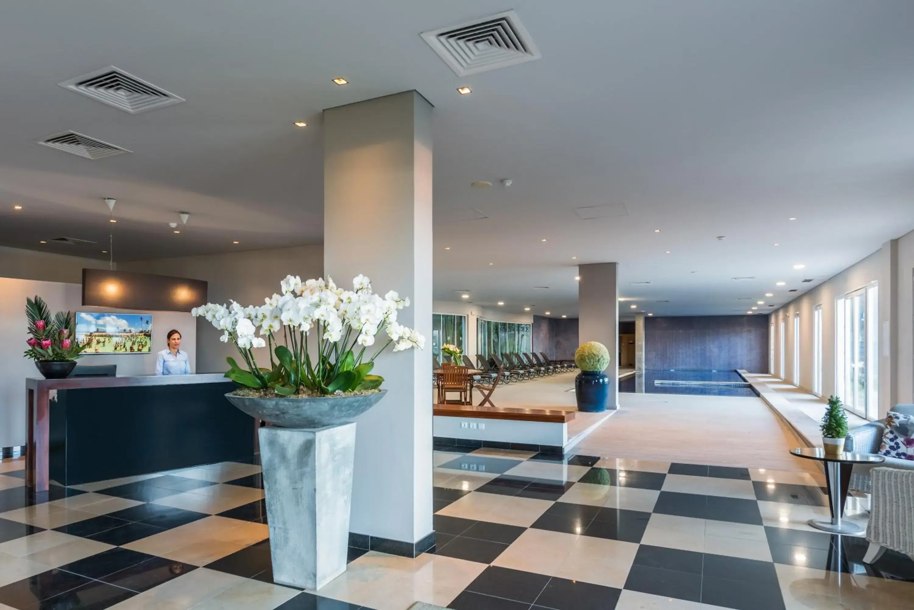 Lobby or reception, Bed in Enotel Sunset Bay Lobby or reception, Bed in Enotel Sunset Bay