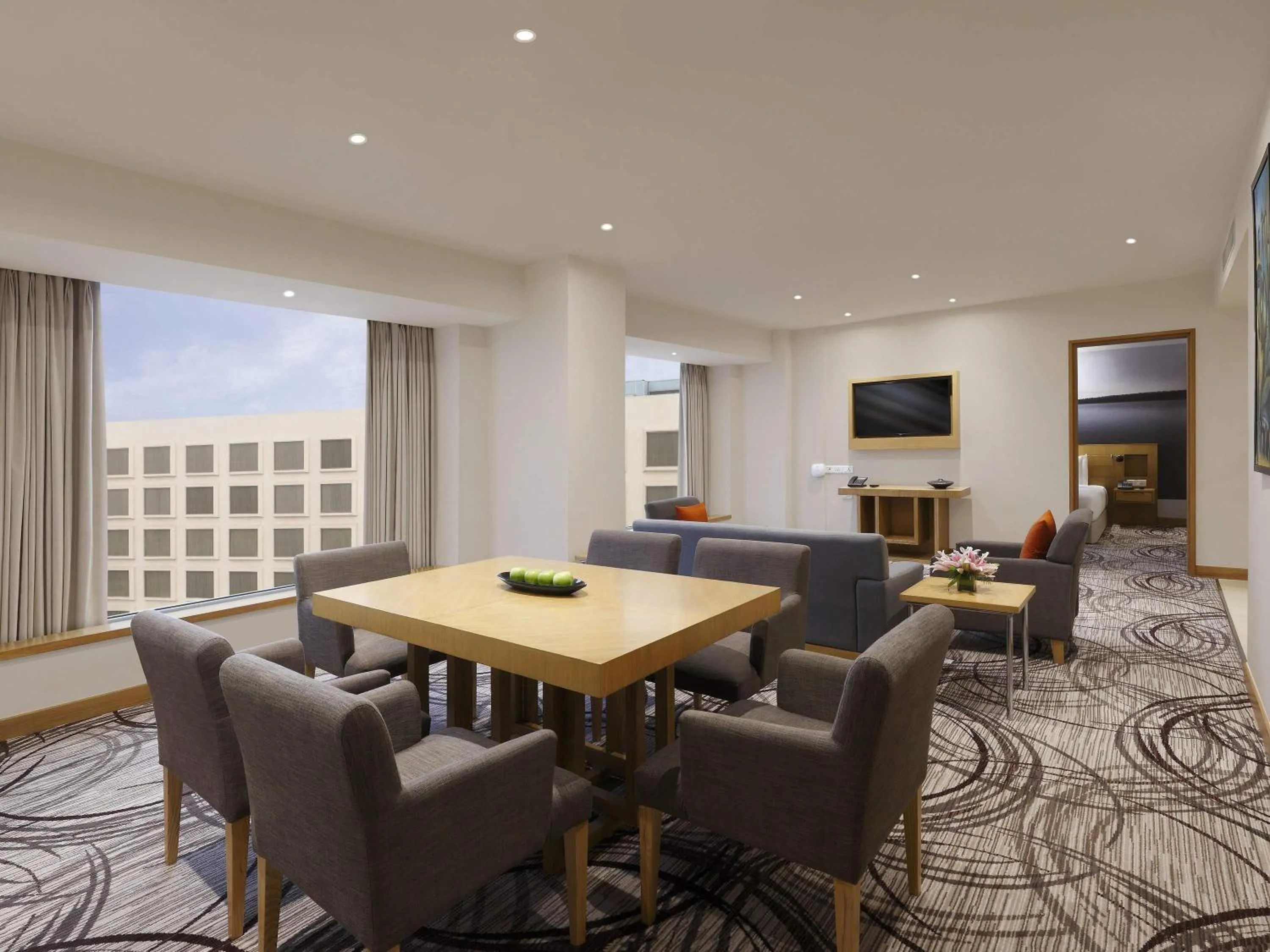 Bedroom in Novotel Hyderabad Convention Centre