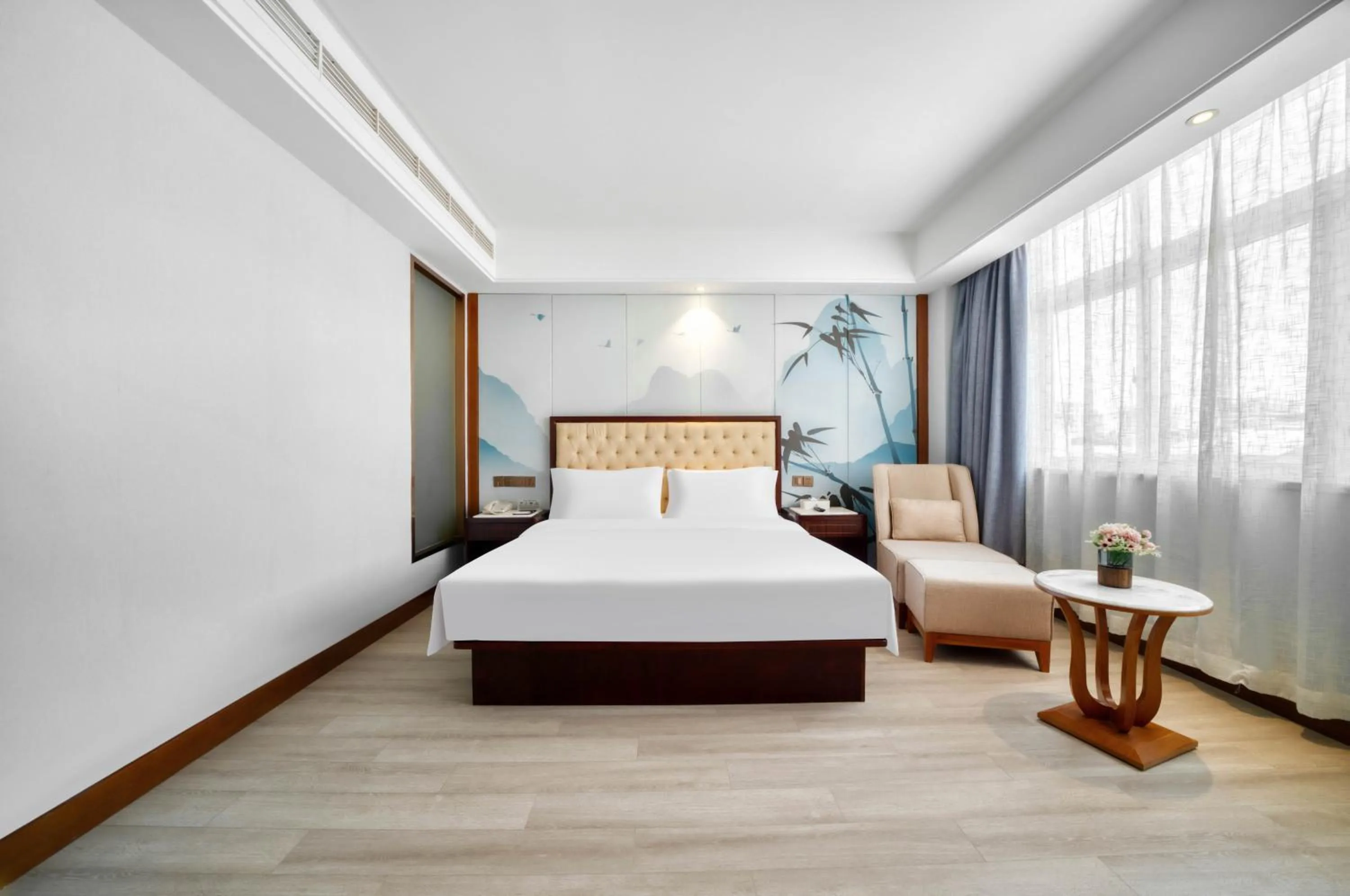Bed in Hendra Hotel - Wenzhou Longwan International Airport Yongzhong Metro Station Branch