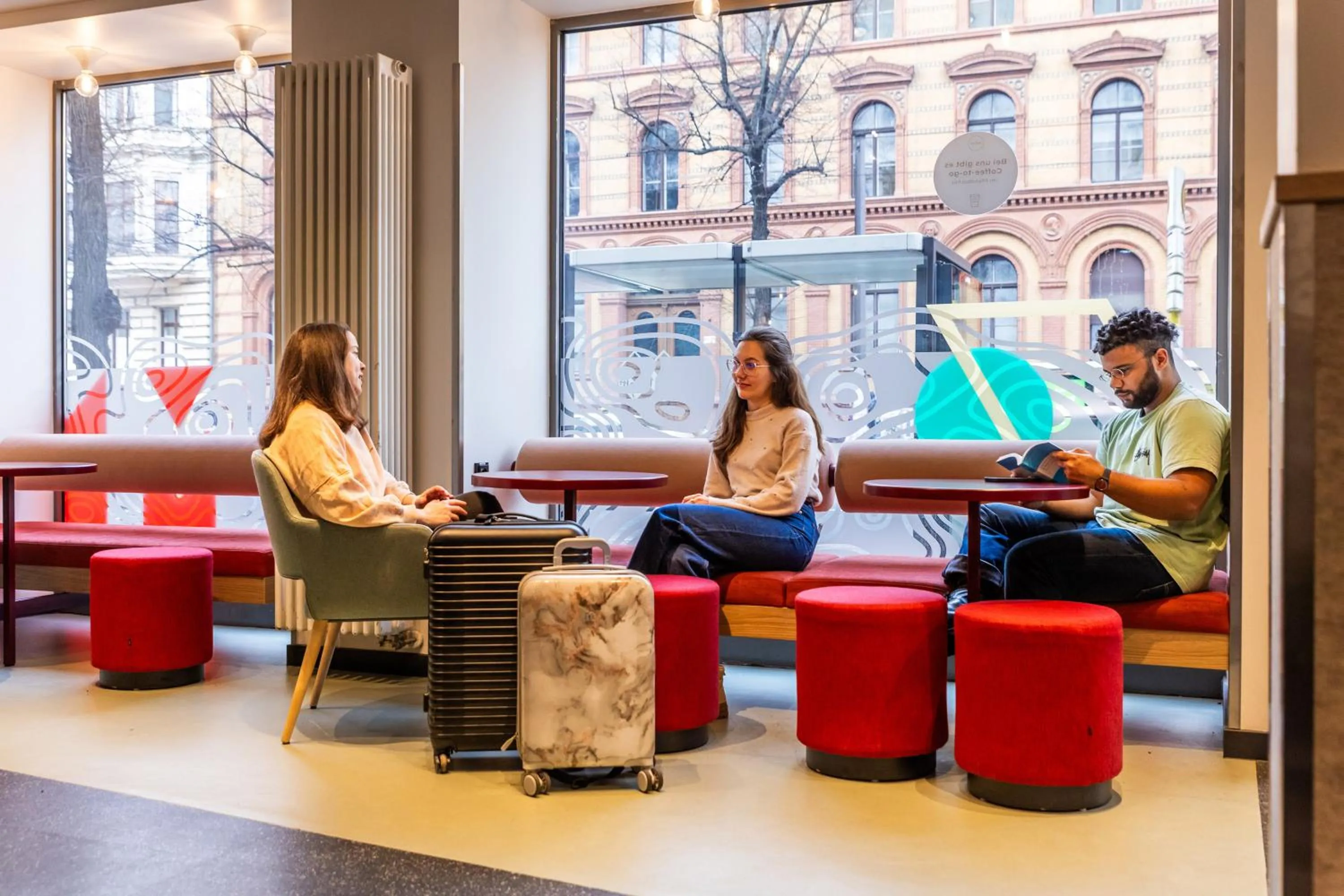 Lobby or reception in MEININGER Hotel Berlin Mitte