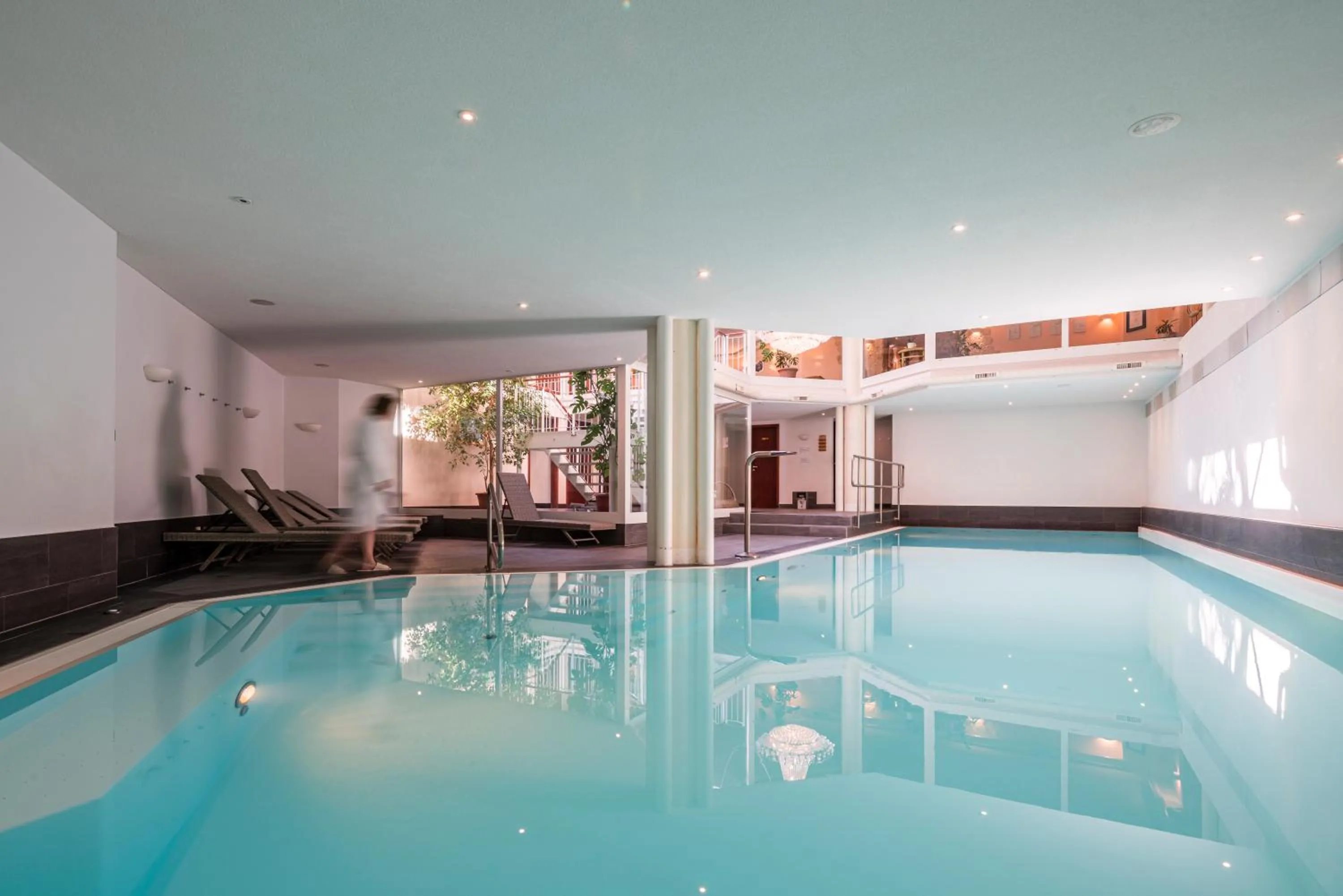 Swimming pool in GOLFHOTEL Les Hauts de Gstaad & SPA