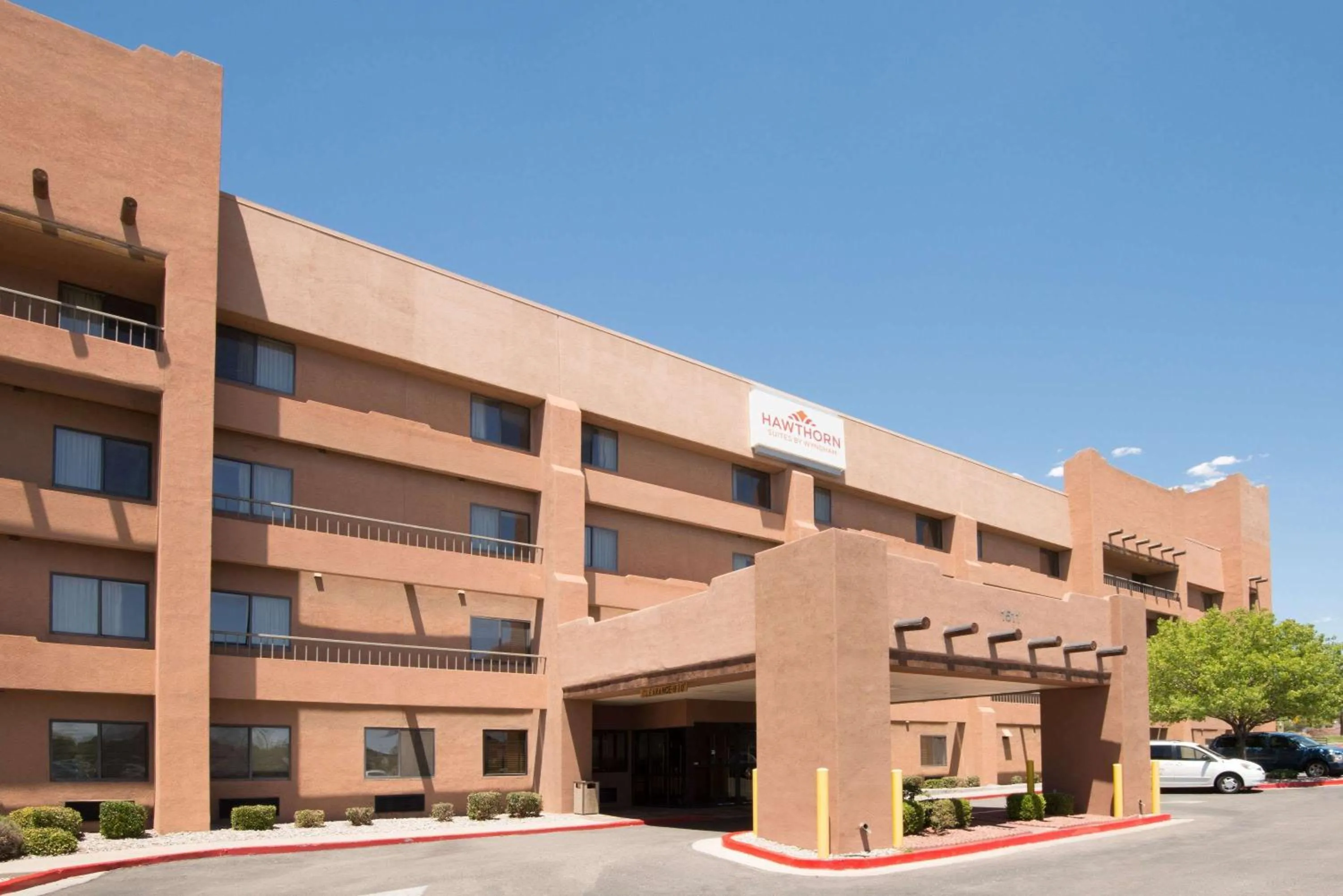 Property building in Hawthorn Suites by Wyndham Albuquerque