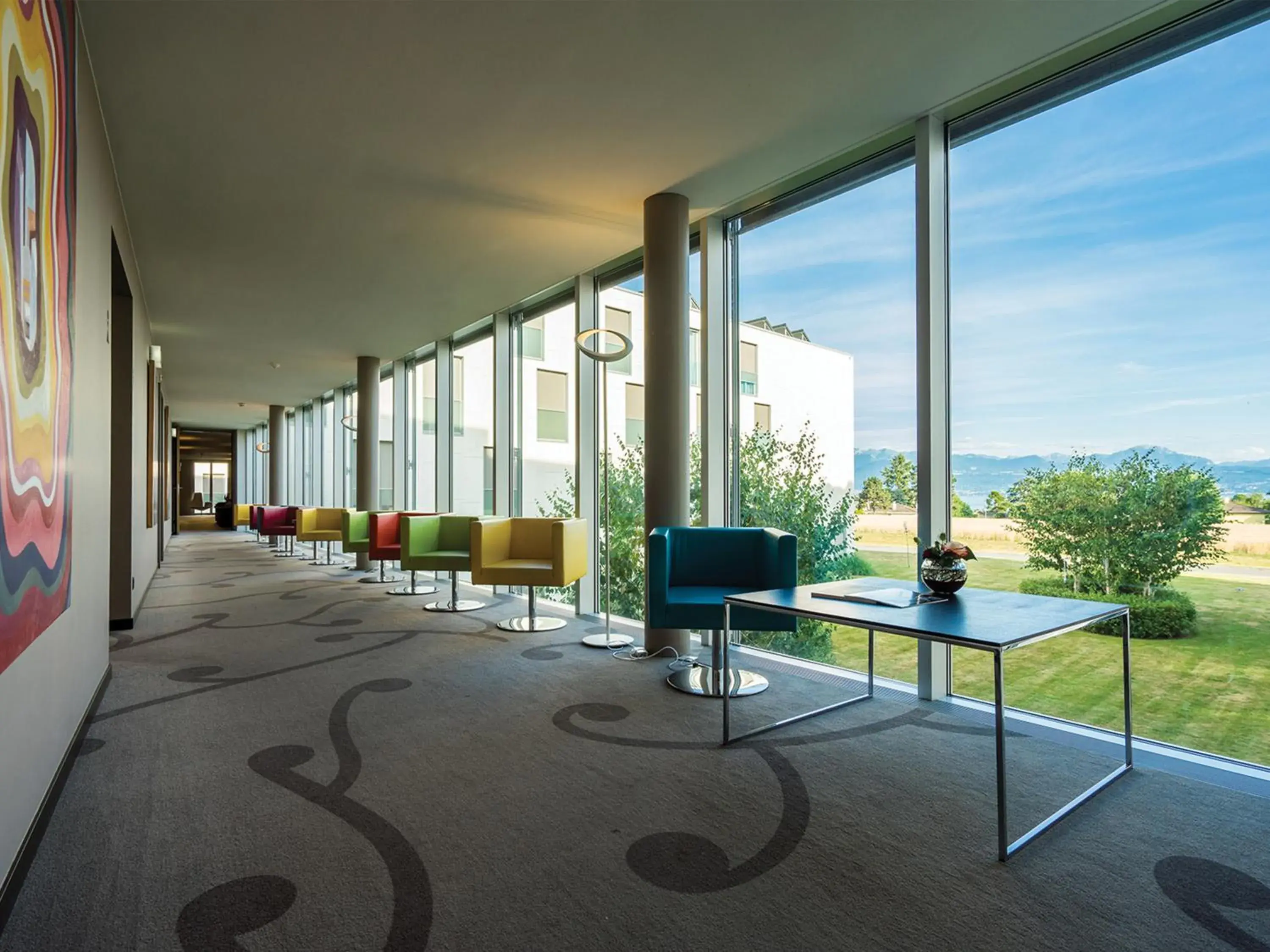 Garden view in Starling Hotel Lausanne Garden view in Starling Hotel Lausanne