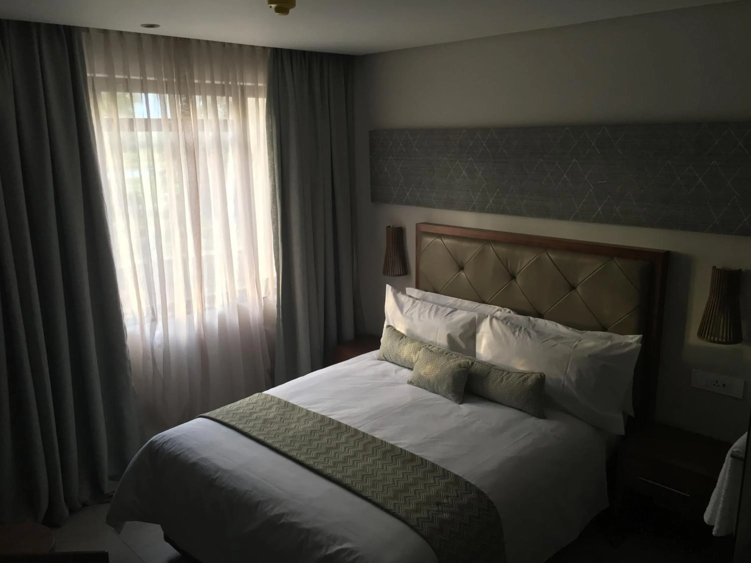 Decorative detail, Bed in Cresta Maun Hotel